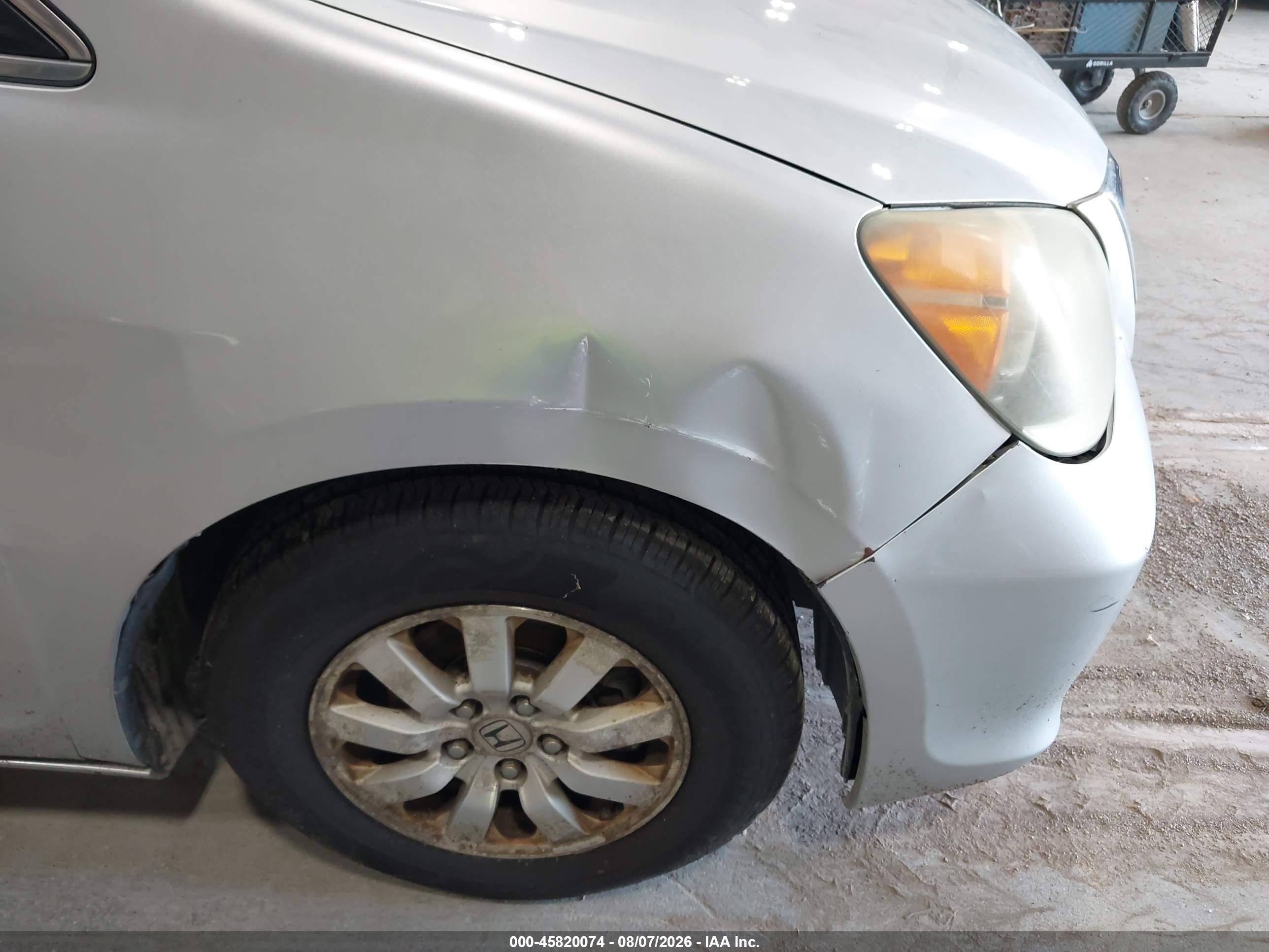2010 Honda Odyssey Ex-l Silver vin: 5FNRL3H62AB067355