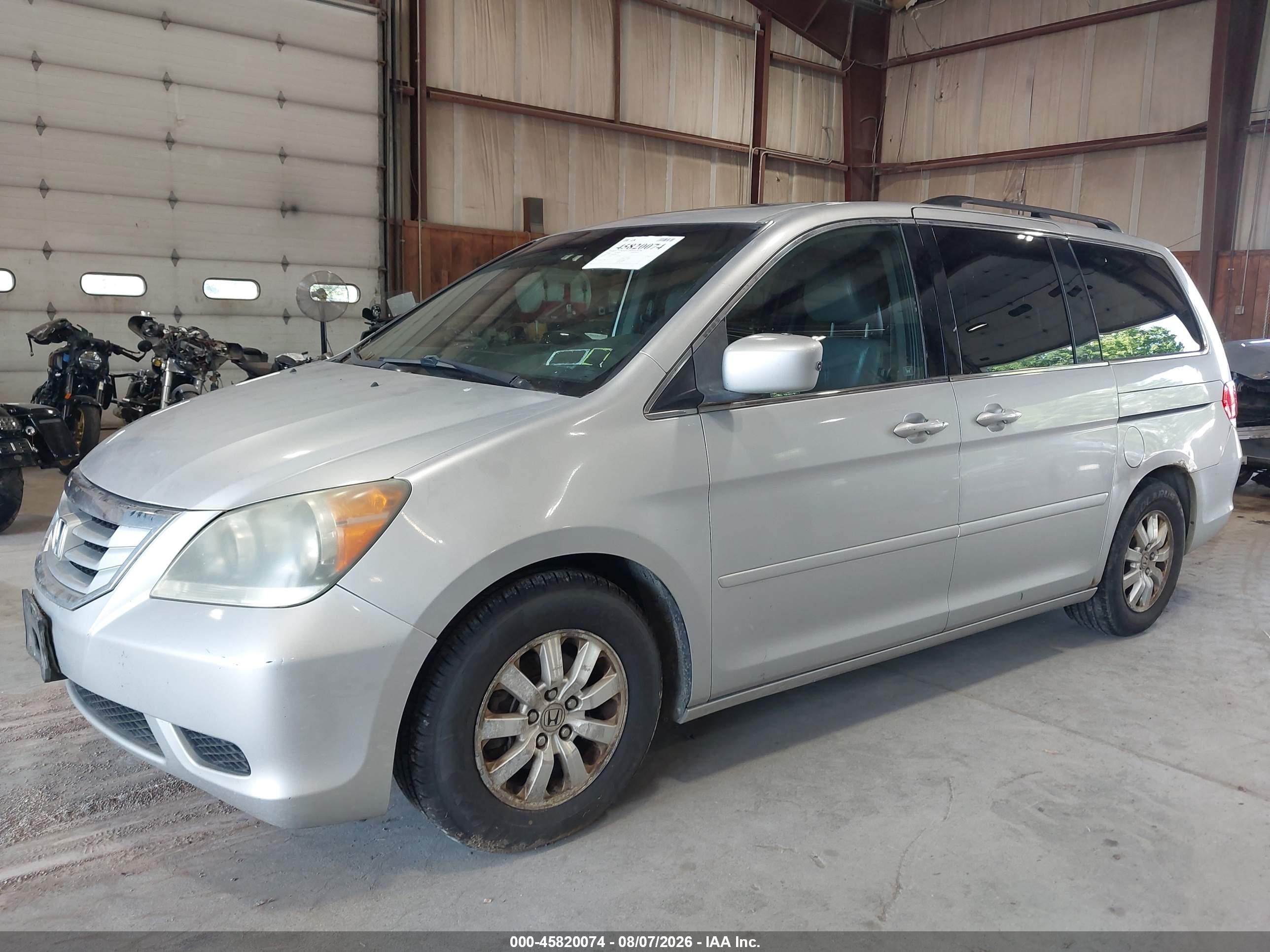 2010 Honda Odyssey Ex-l Silver vin: 5FNRL3H62AB067355