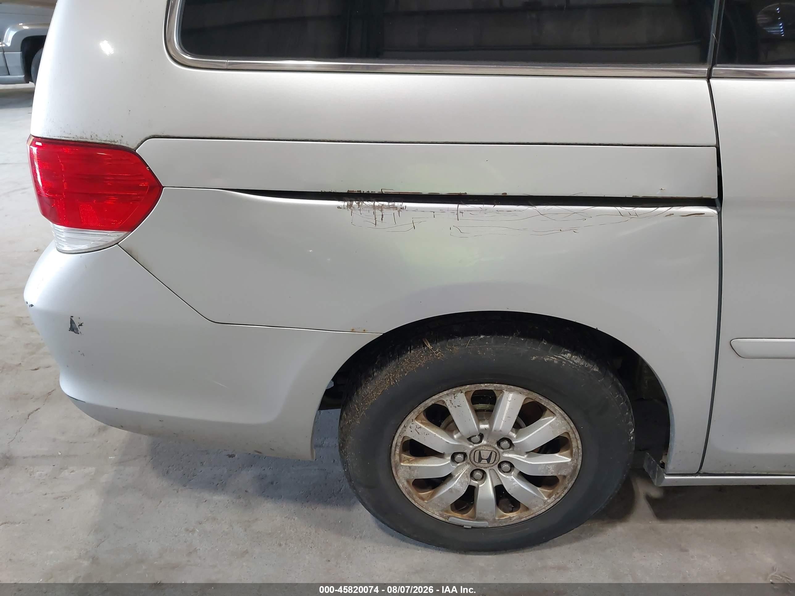 2010 Honda Odyssey Ex-l Silver vin: 5FNRL3H62AB067355
