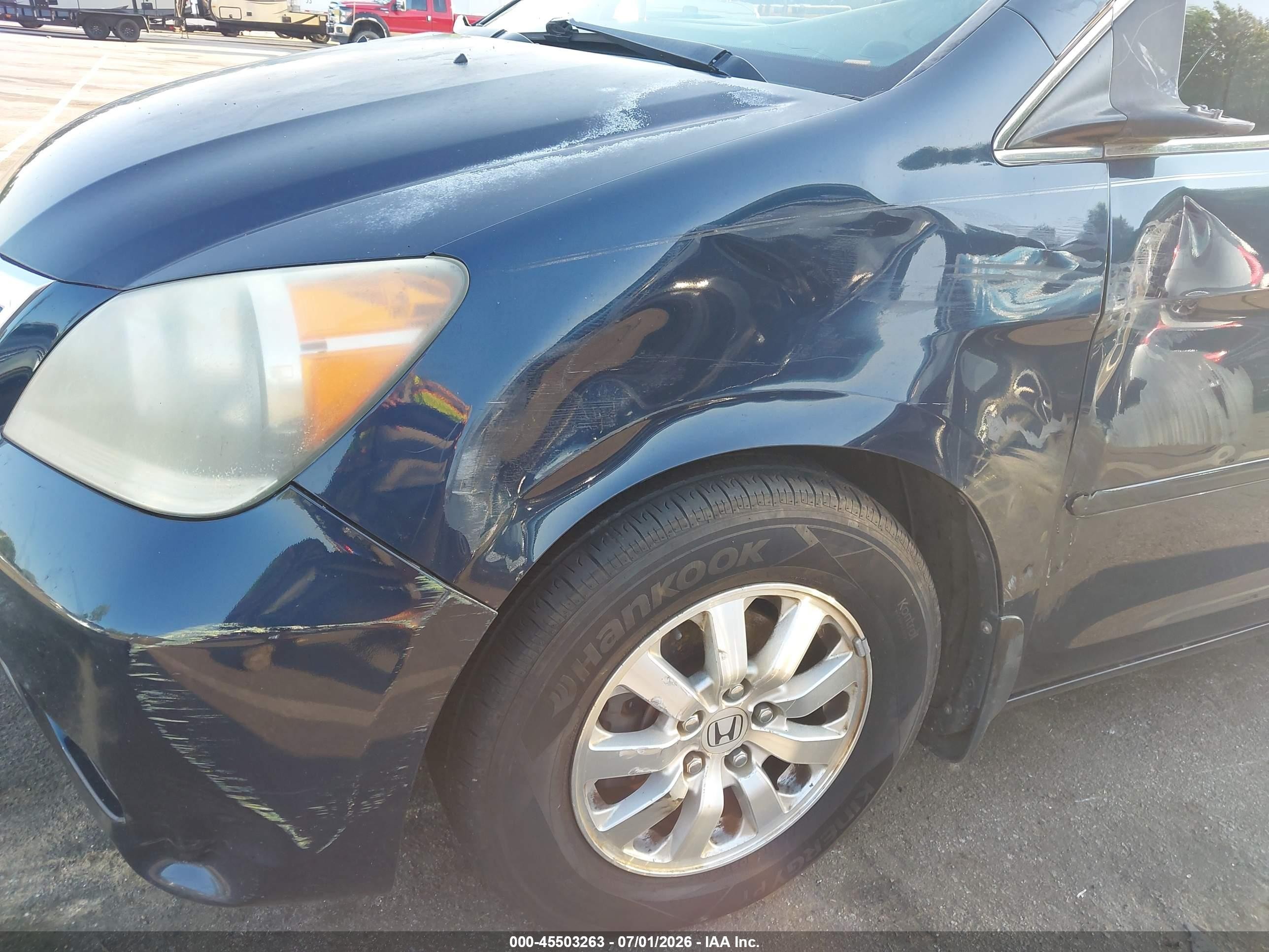 2010 Honda Odyssey Ex-l Black vin: 5FNRL3H62AB109054