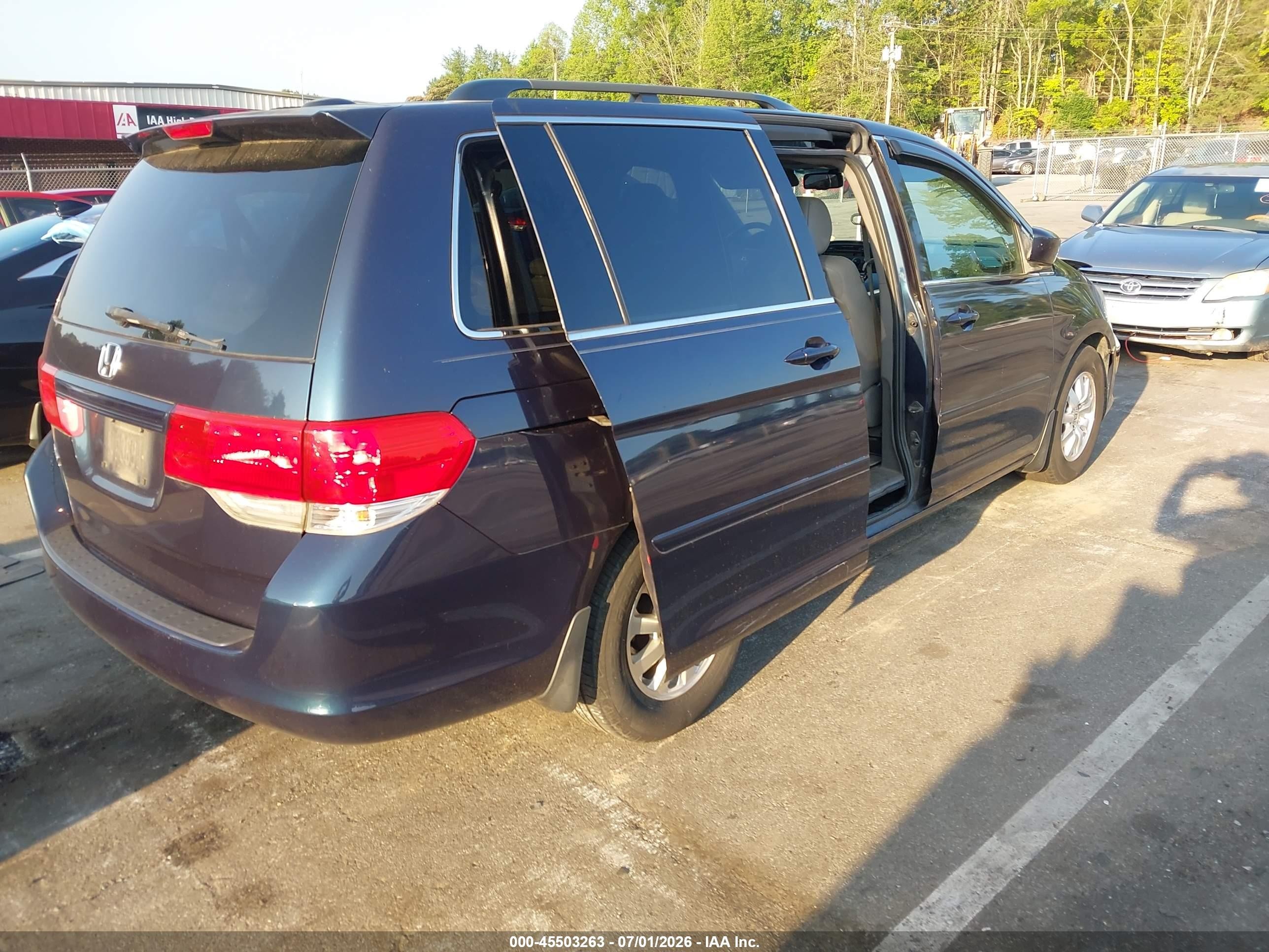 2010 Honda Odyssey Ex-l Black vin: 5FNRL3H62AB109054