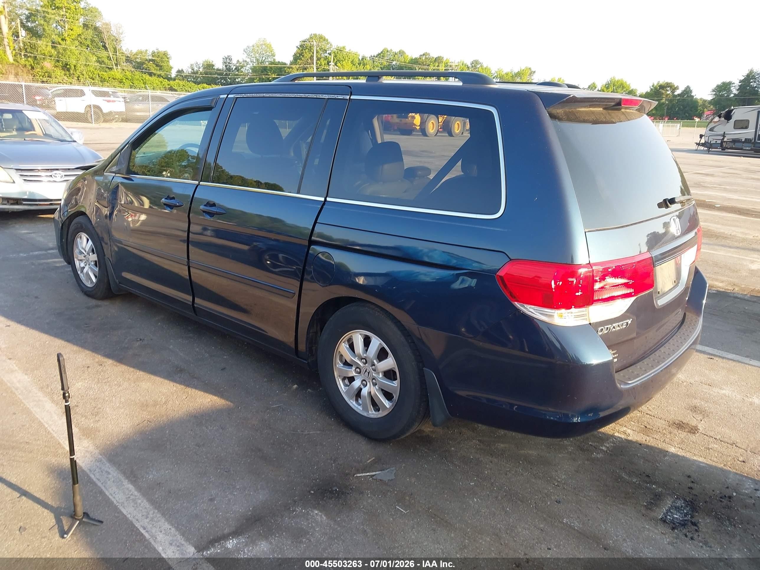 2010 Honda Odyssey Ex-l Black vin: 5FNRL3H62AB109054