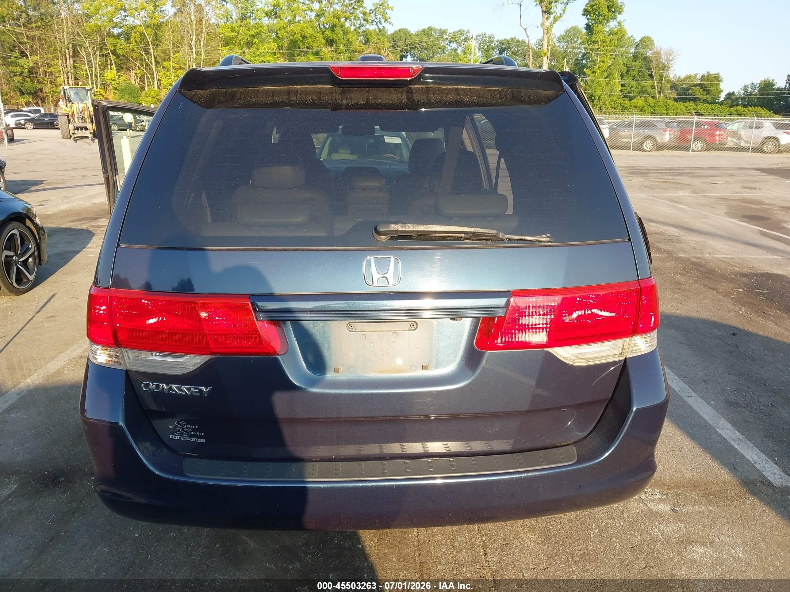 2010 Honda Odyssey Ex-l Black vin: 5FNRL3H62AB109054