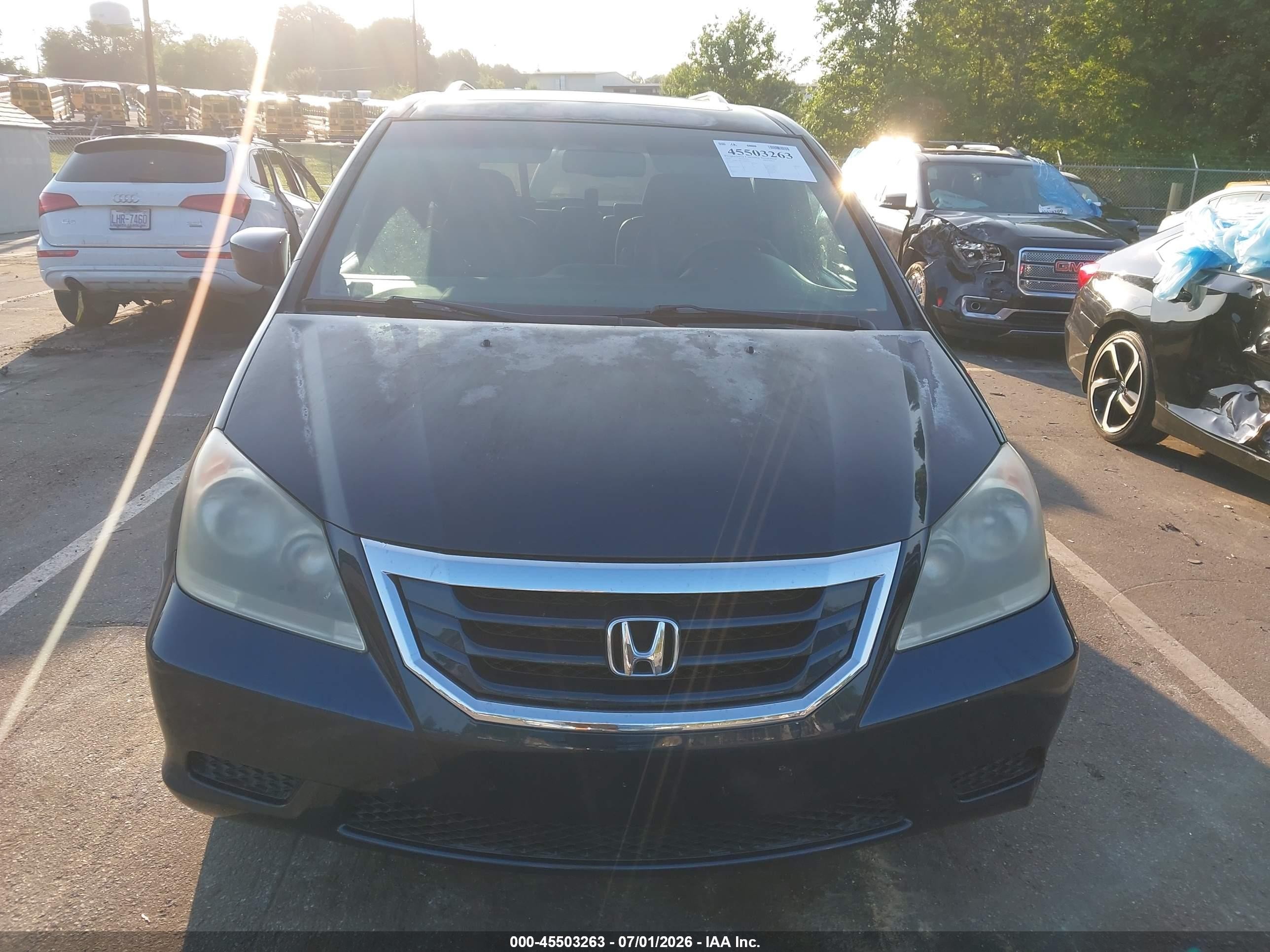 2010 Honda Odyssey Ex-l Black vin: 5FNRL3H62AB109054