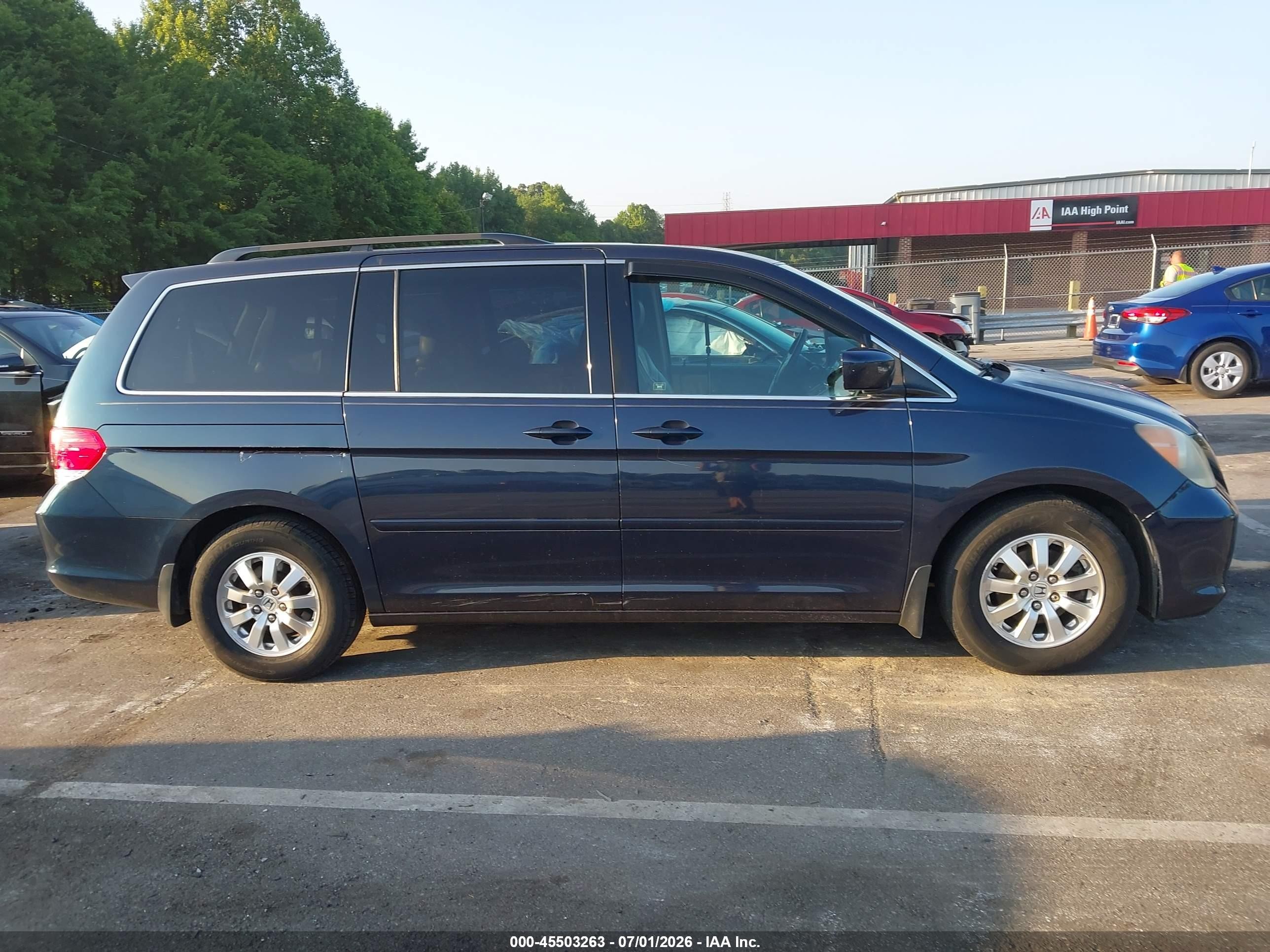 2010 Honda Odyssey Ex-l Black vin: 5FNRL3H62AB109054