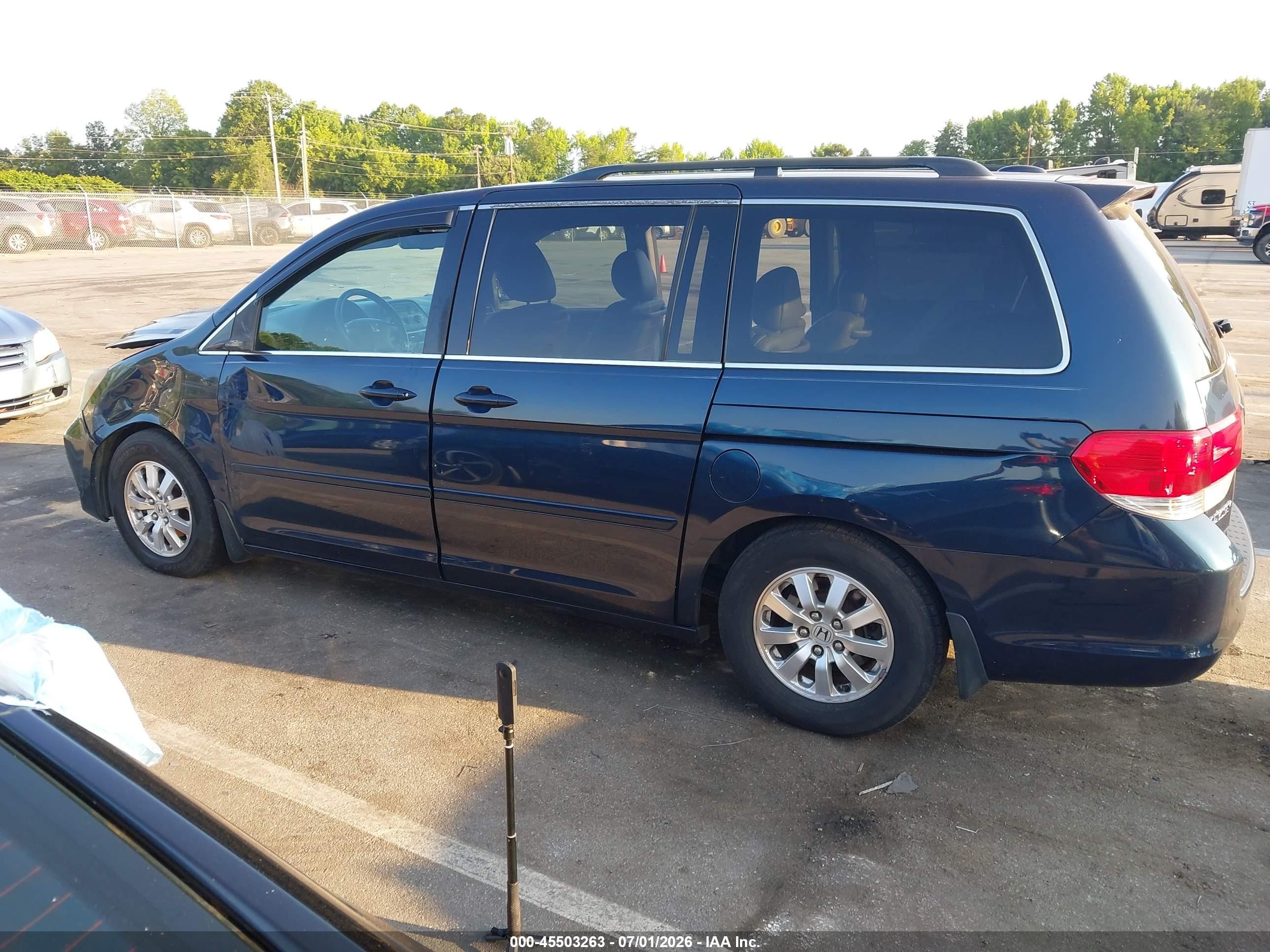 2010 Honda Odyssey Ex-l Black vin: 5FNRL3H62AB109054