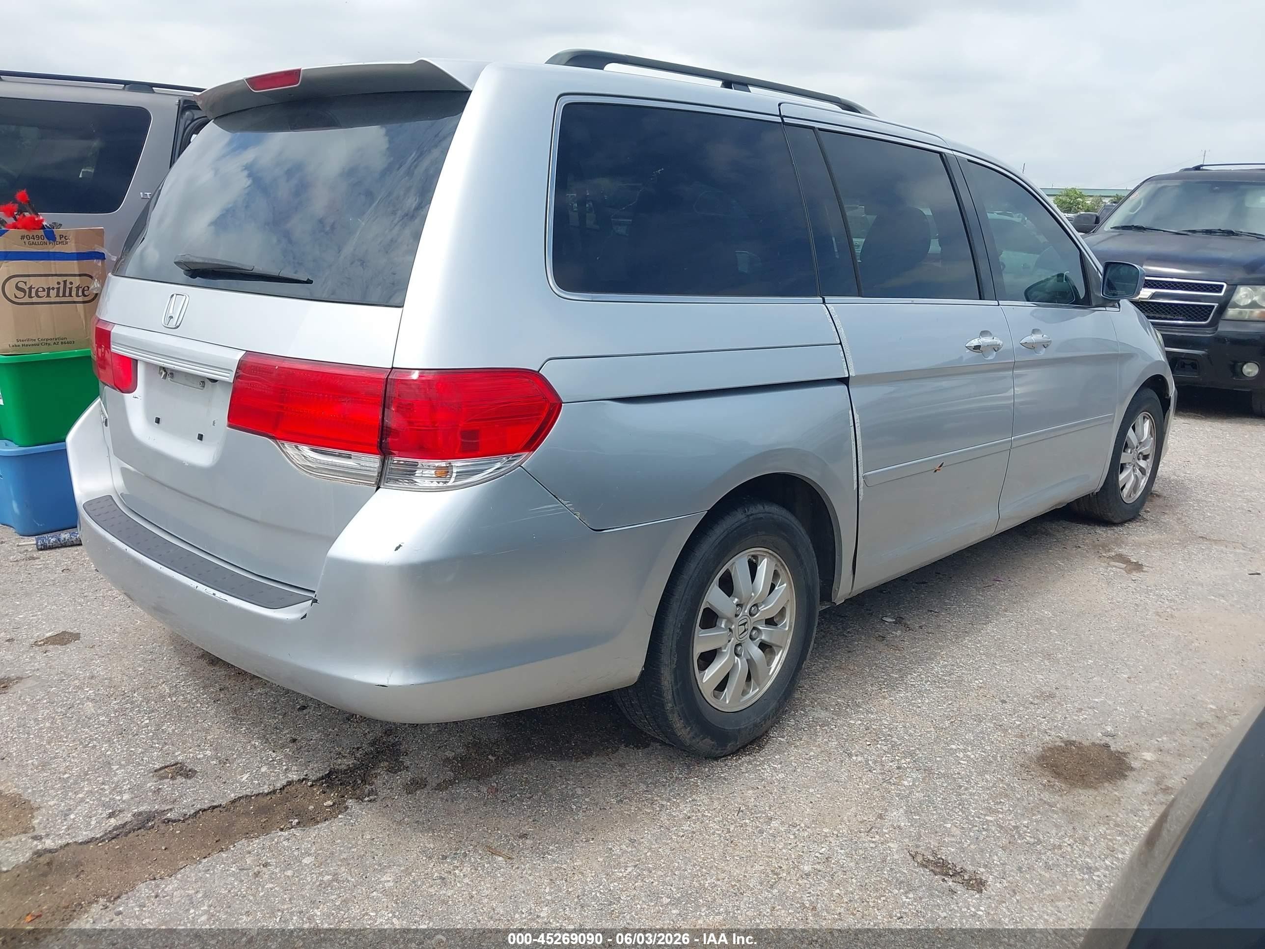 2010 Honda Odyssey Ex-l Серебряный vin: 5FNRL3H63AB031447