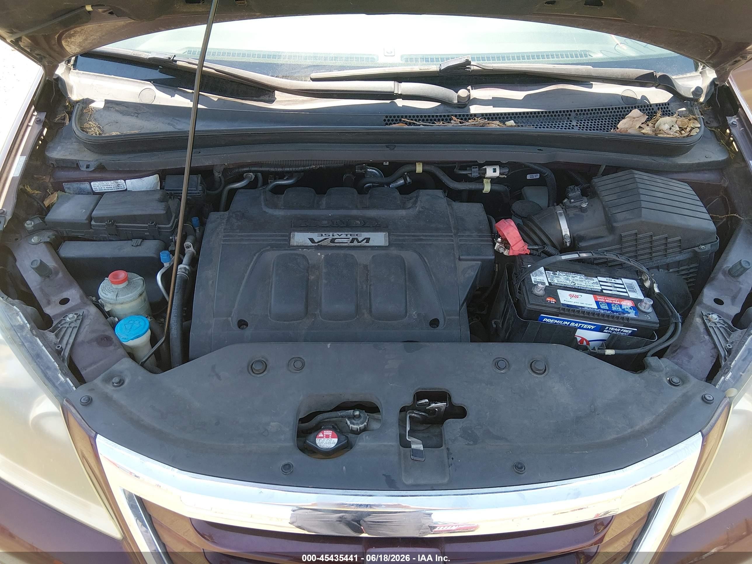 2010 Honda Odyssey Ex-l Бордовый vin: 5FNRL3H63AB038074