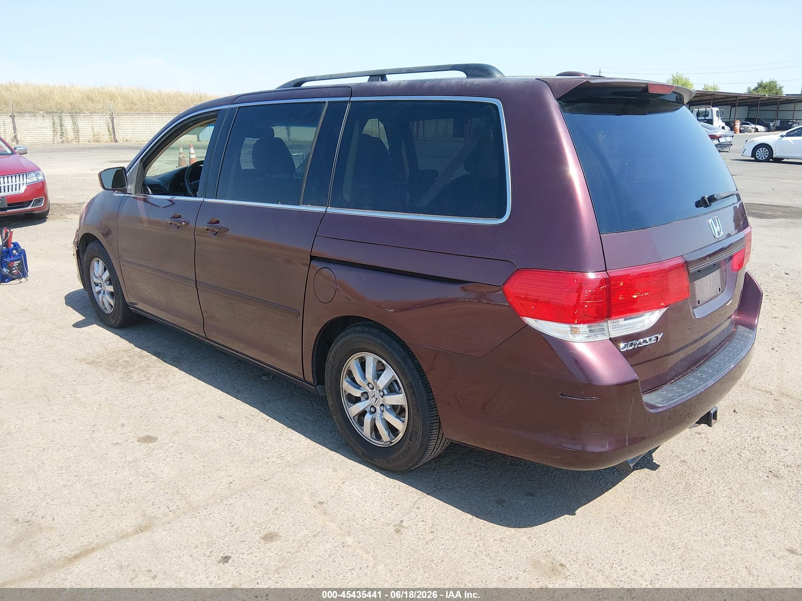 2010 Honda Odyssey Ex-l Бордовый vin: 5FNRL3H63AB038074