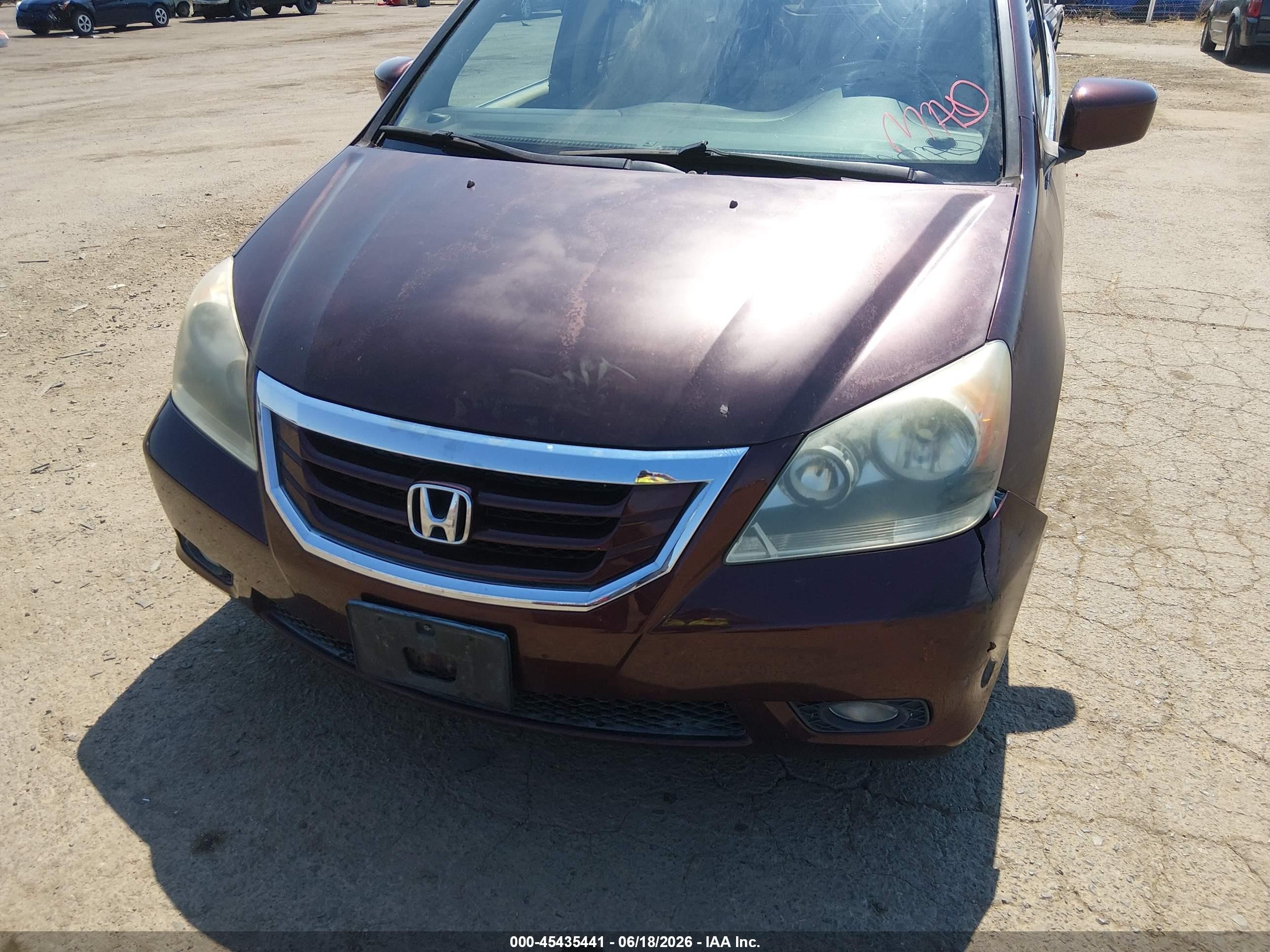 2010 Honda Odyssey Ex-l Бордовый vin: 5FNRL3H63AB038074