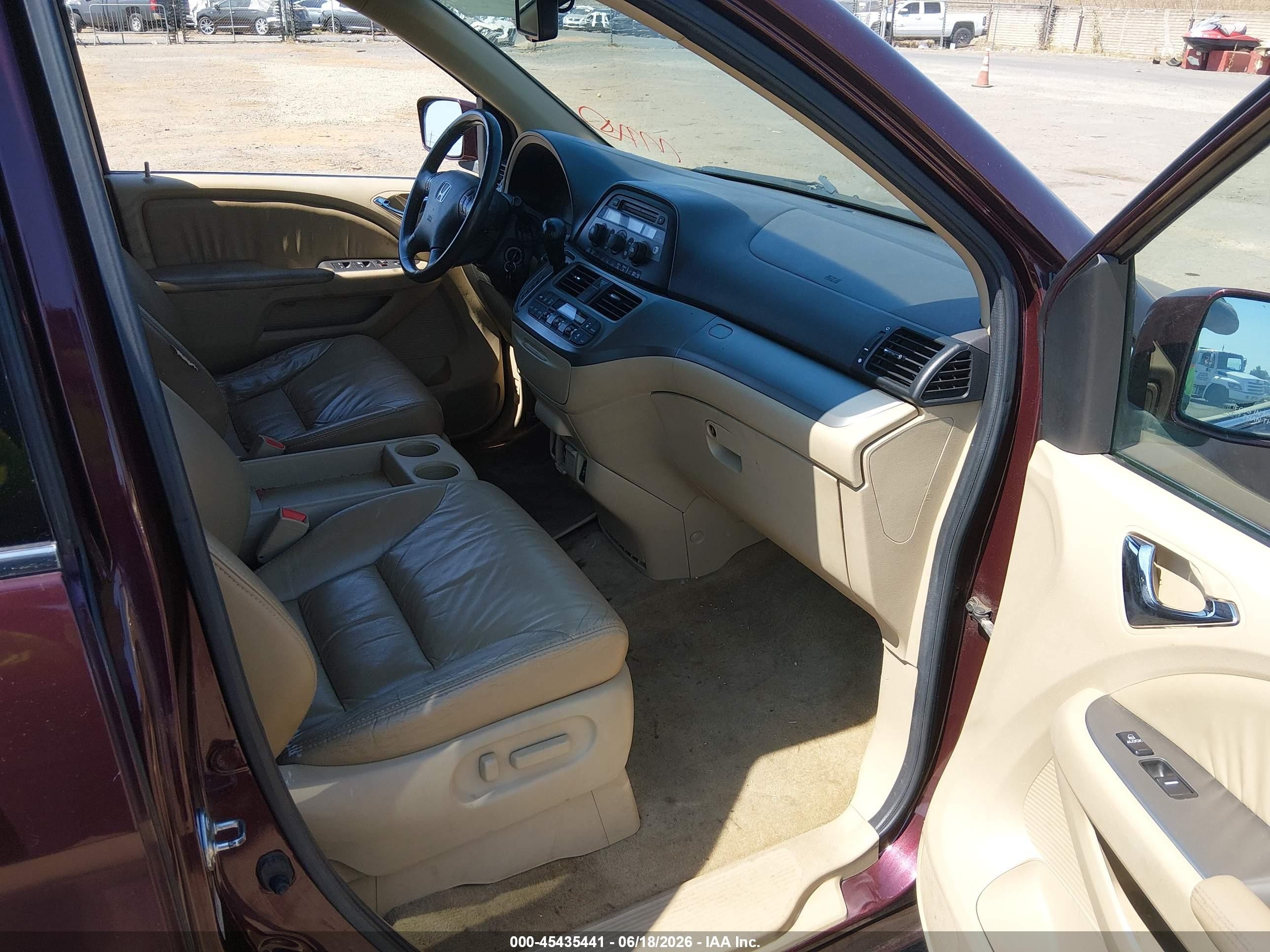 2010 Honda Odyssey Ex-l Бордовый vin: 5FNRL3H63AB038074