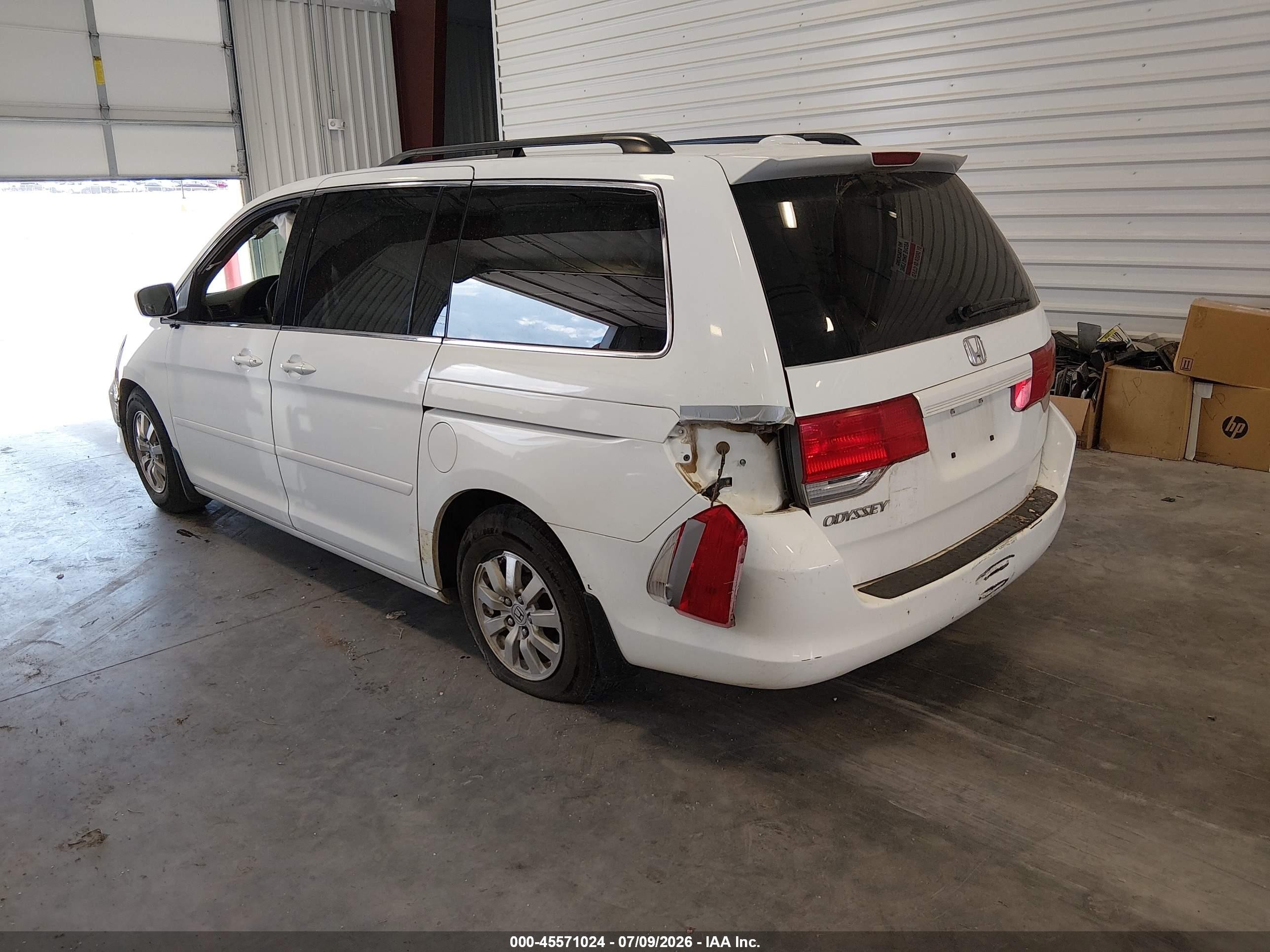 2010 Honda Odyssey Ex-l White vin: 5FNRL3H63AB103537