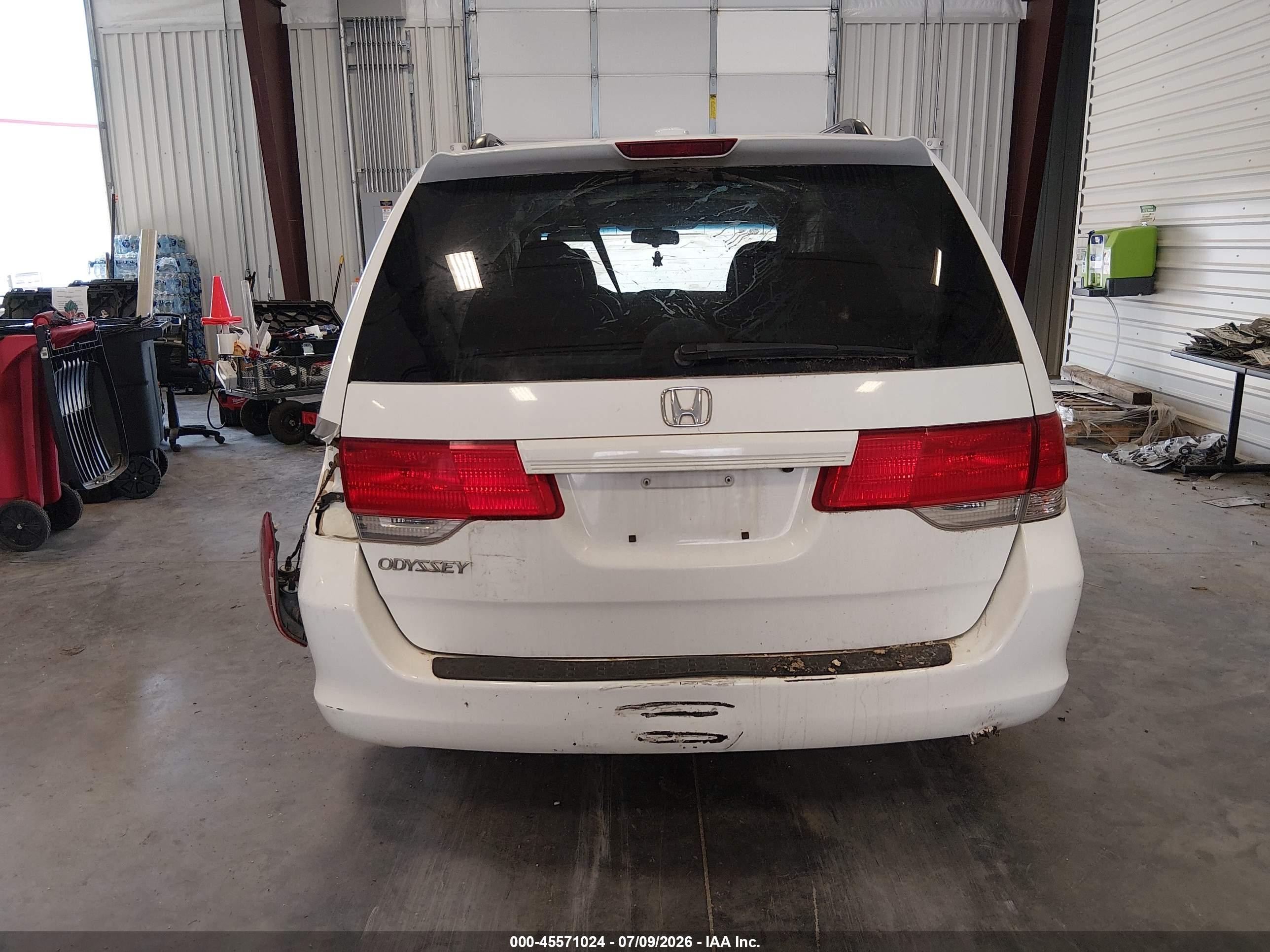 2010 Honda Odyssey Ex-l White vin: 5FNRL3H63AB103537