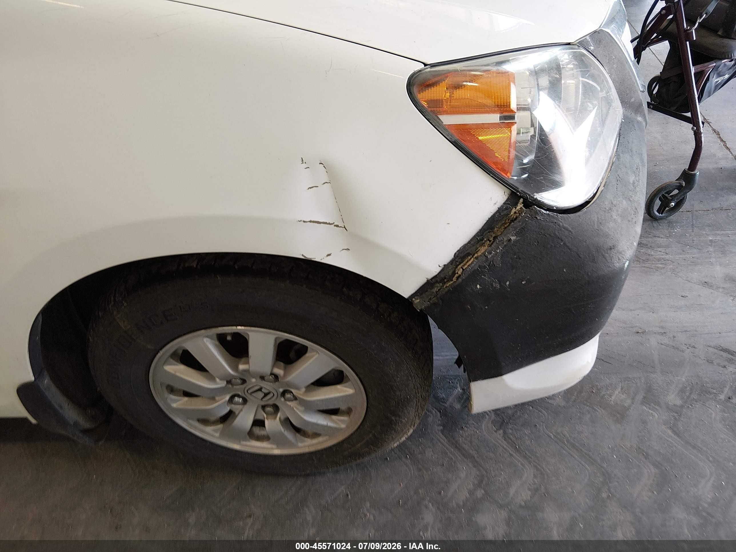 2010 Honda Odyssey Ex-l White vin: 5FNRL3H63AB103537