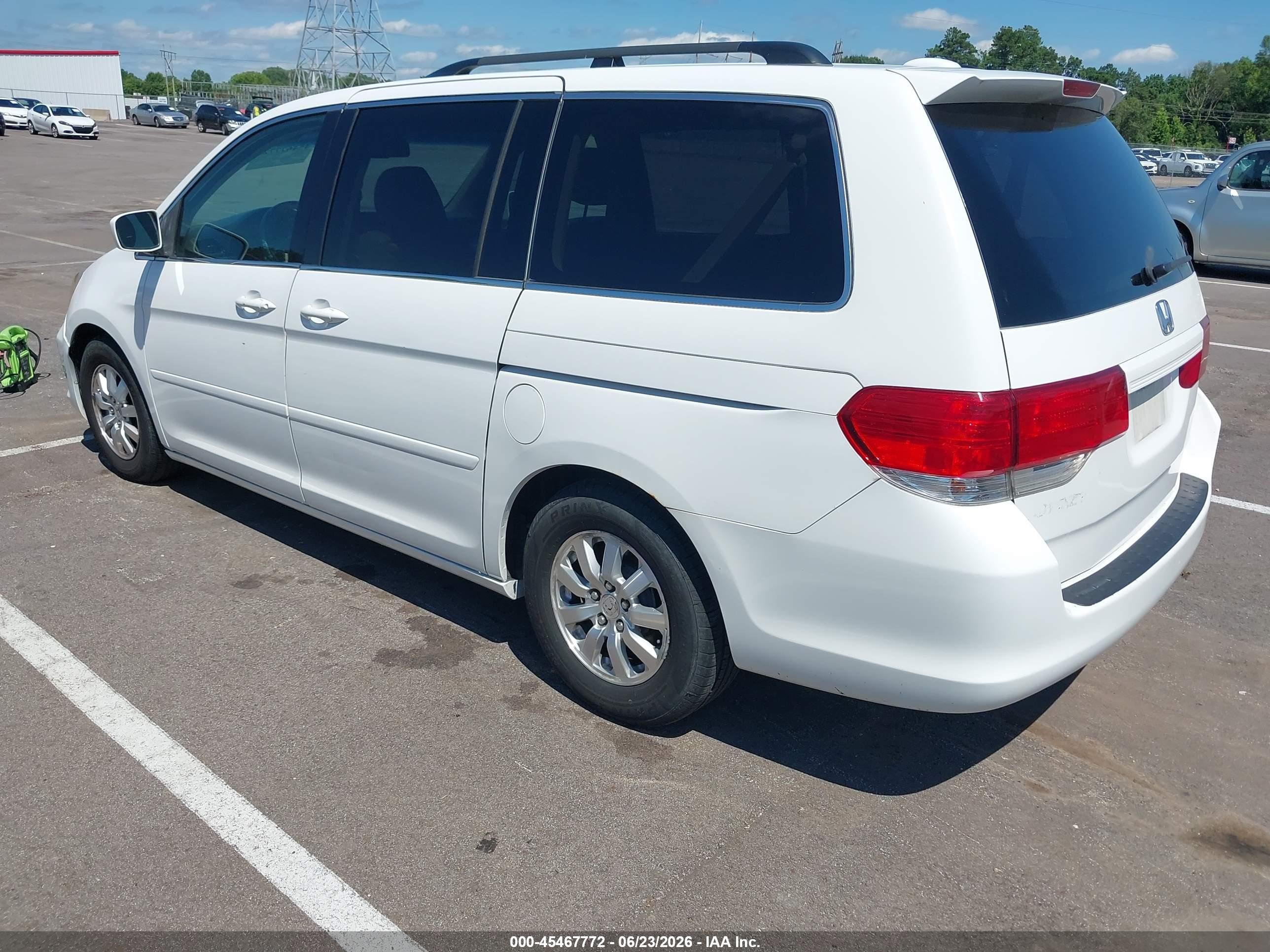 2010 Honda Odyssey Ex-l White vin: 5FNRL3H63AB110536