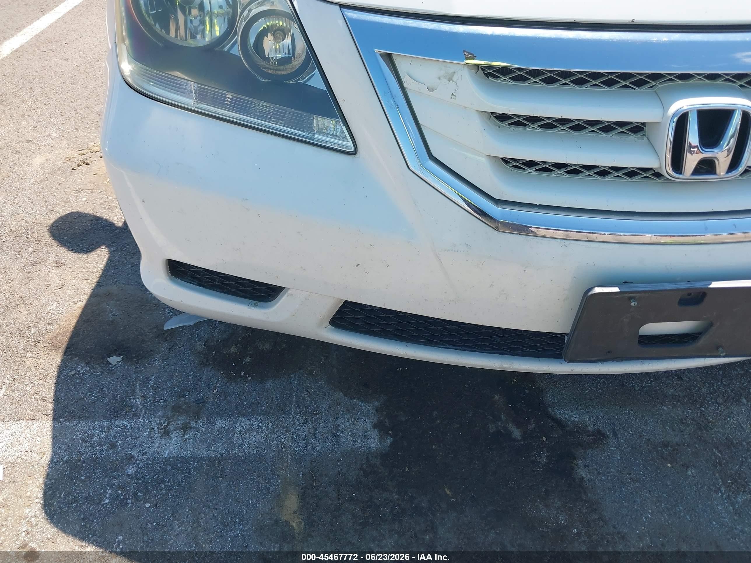 2010 Honda Odyssey Ex-l White vin: 5FNRL3H63AB110536