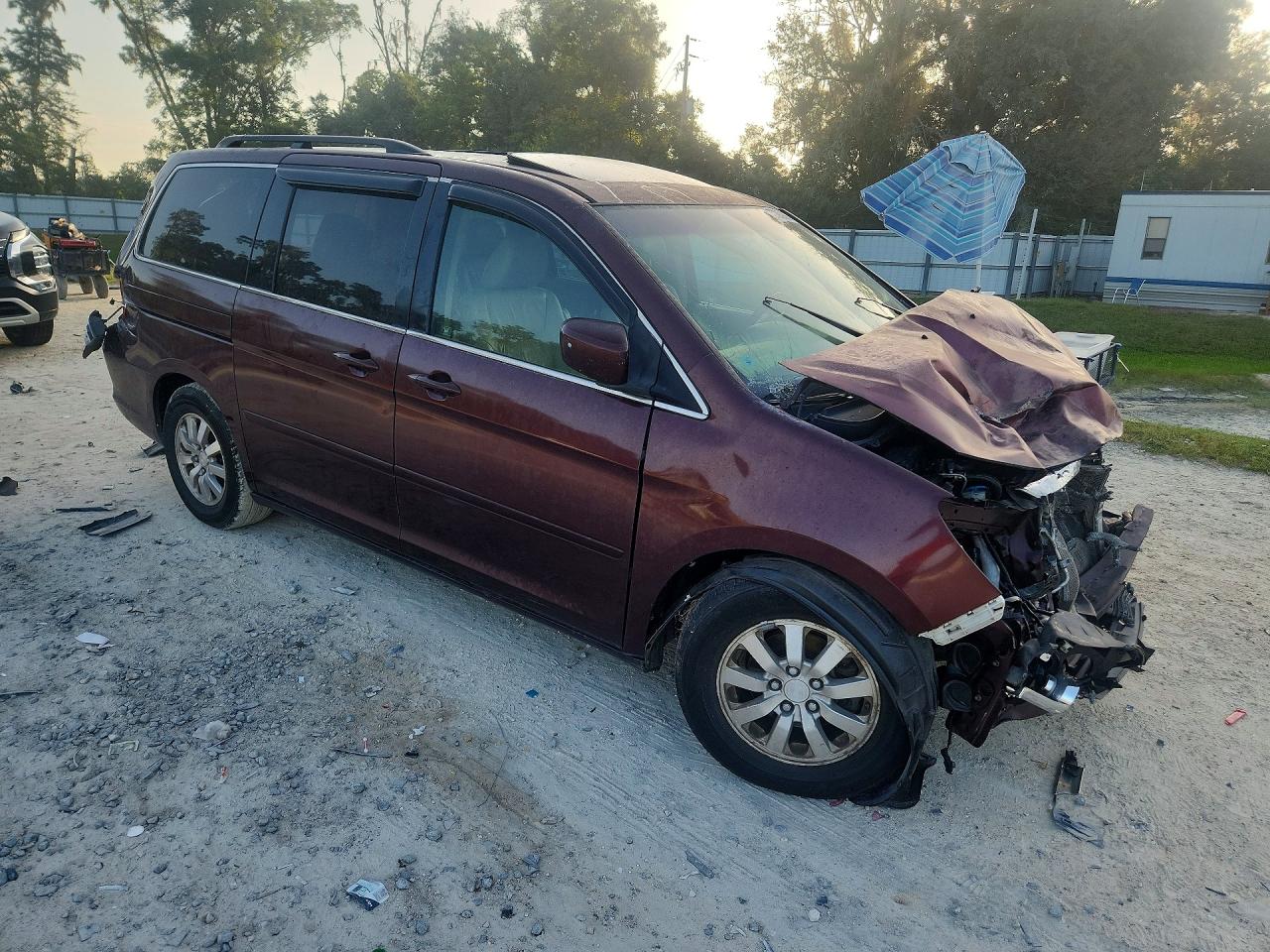 2010 Honda Odyssey Exl Бордовый vin: 5FNRL3H64AB014317