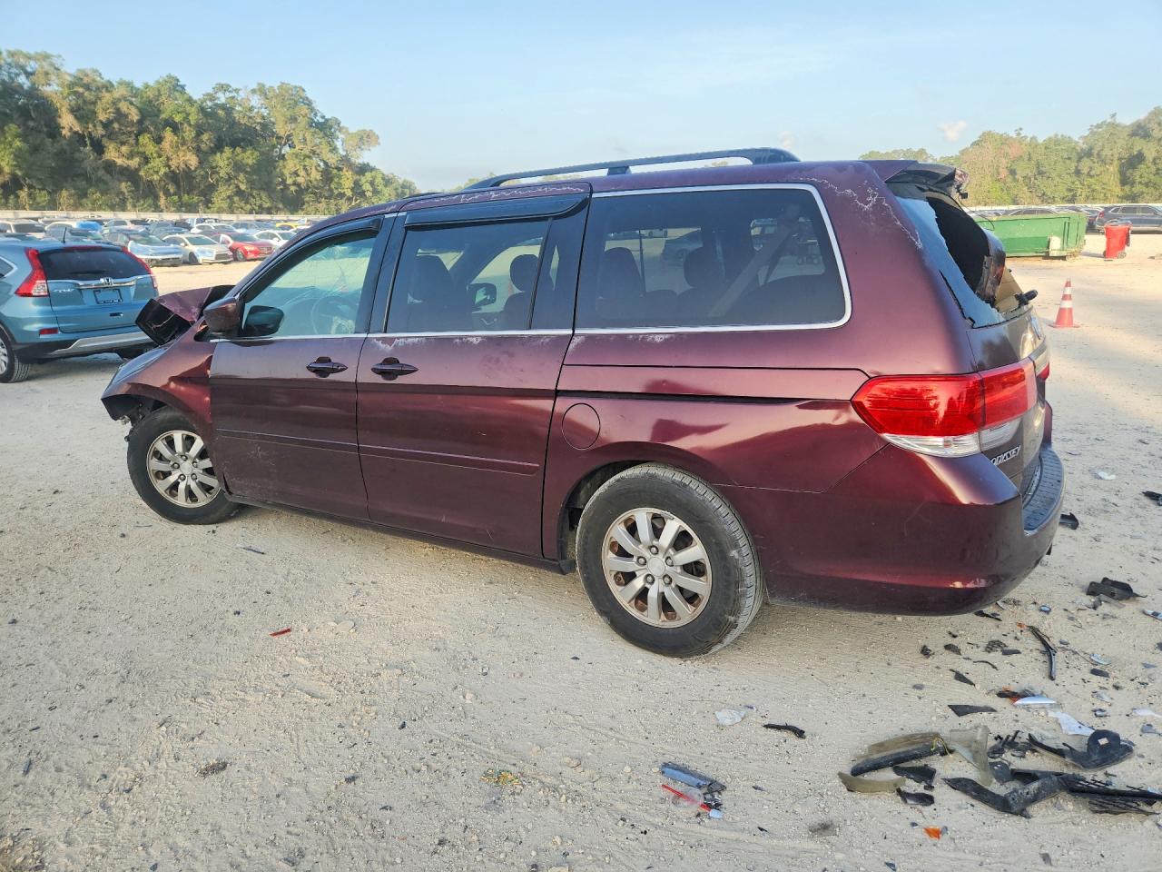 2010 Honda Odyssey Exl Бордовый vin: 5FNRL3H64AB014317