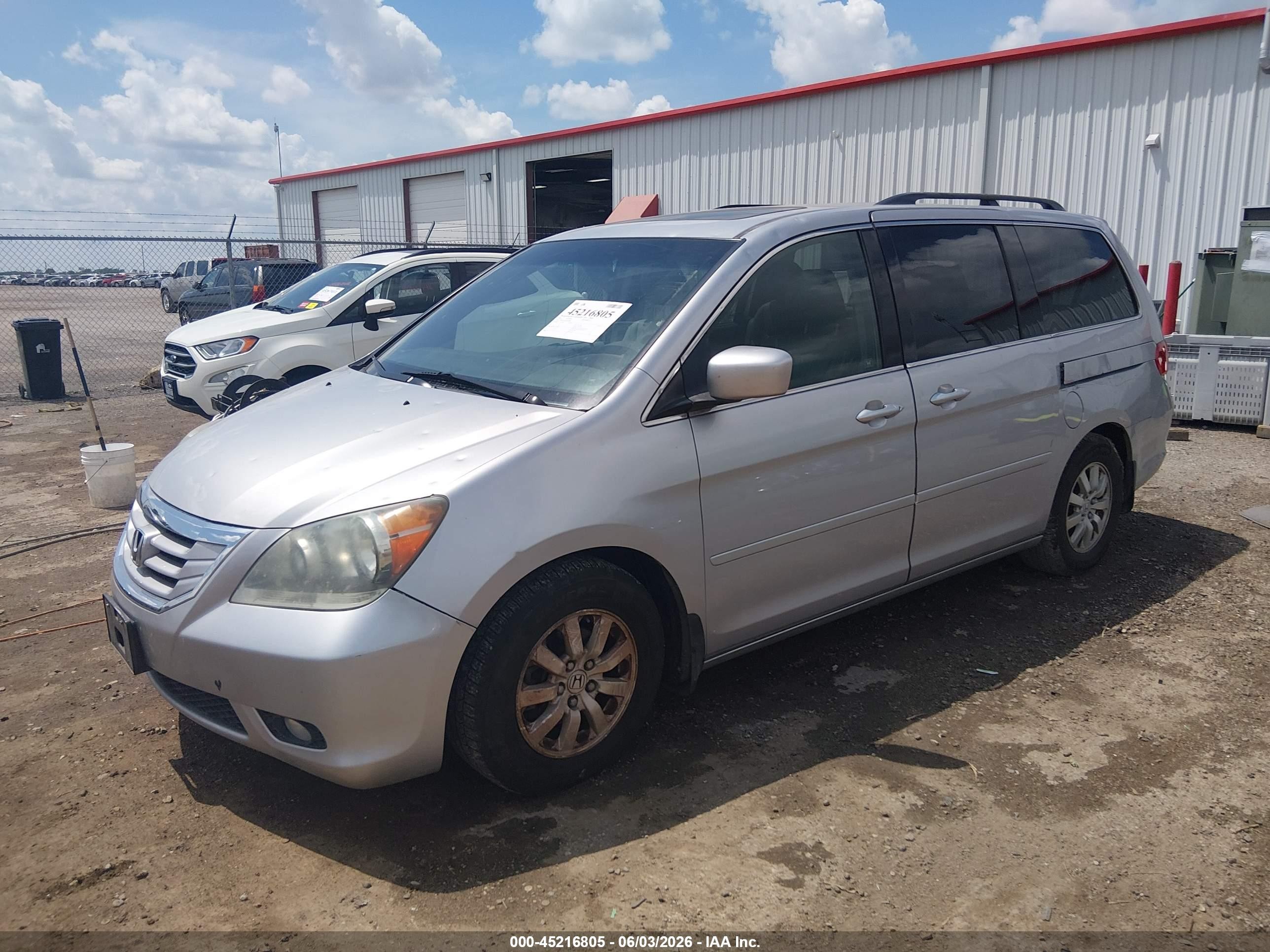 2010 Honda Odyssey Ex-l Silver vin: 5FNRL3H64AB080088