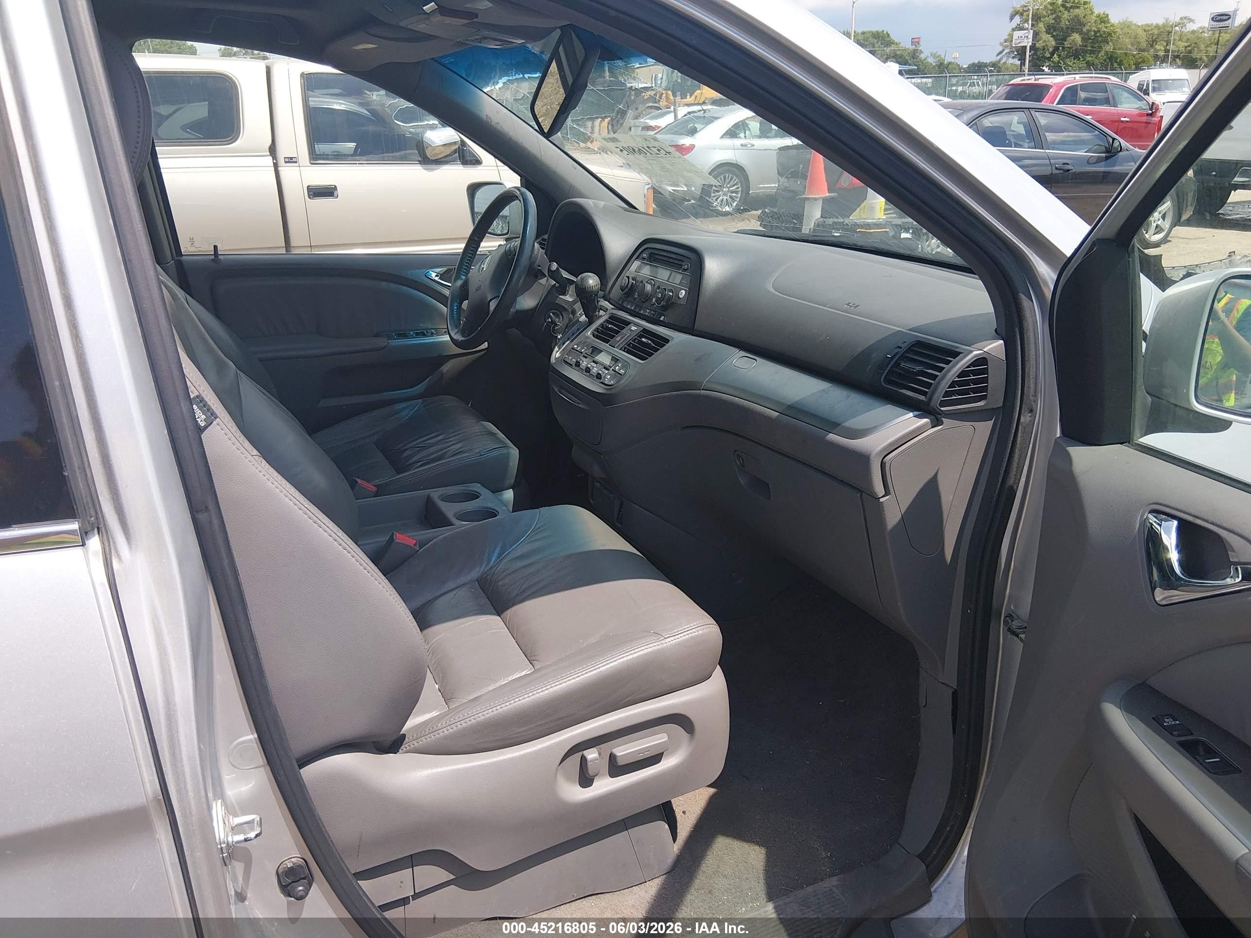2010 Honda Odyssey Ex-l Silver vin: 5FNRL3H64AB080088