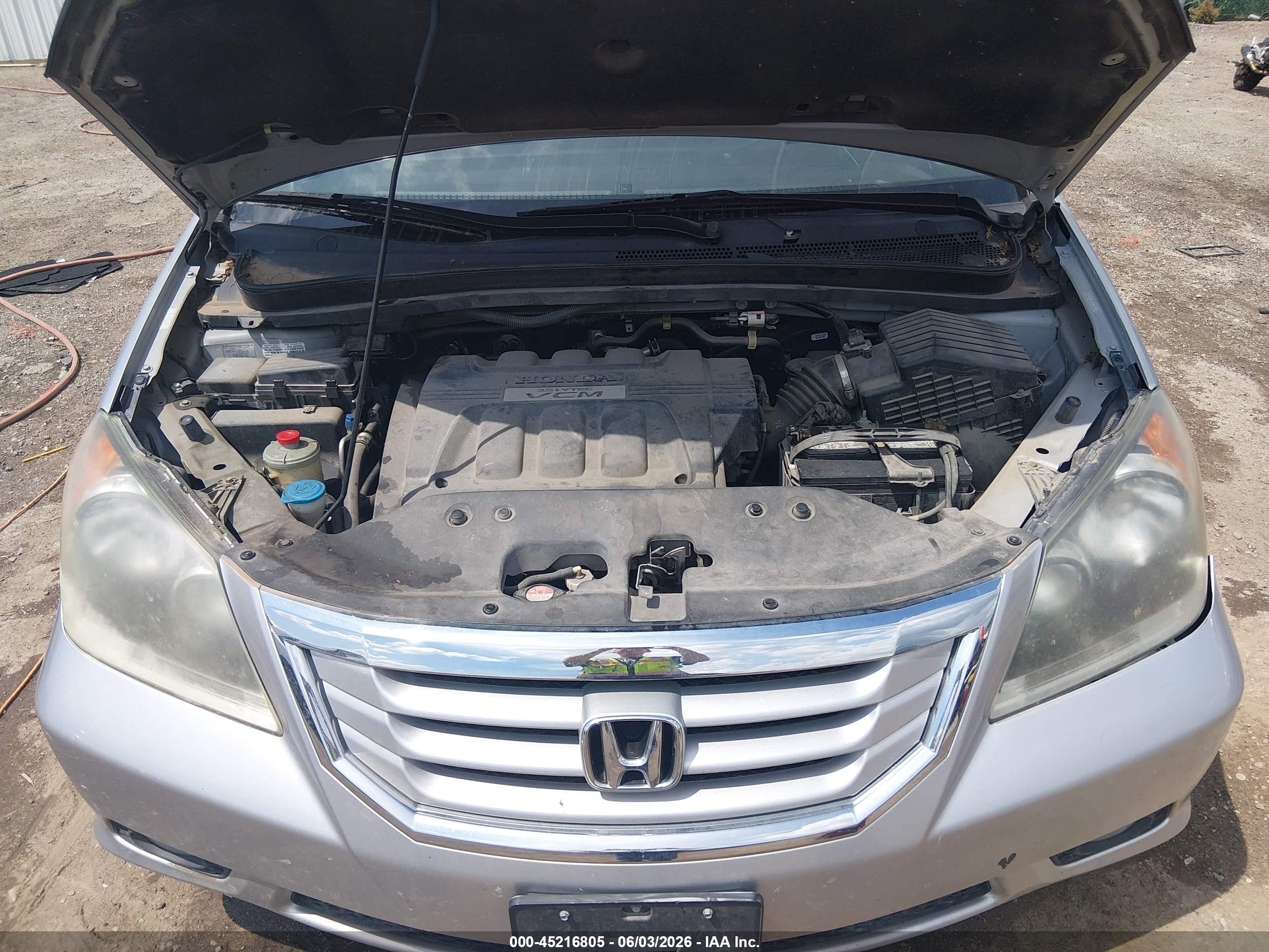 2010 Honda Odyssey Ex-l Silver vin: 5FNRL3H64AB080088