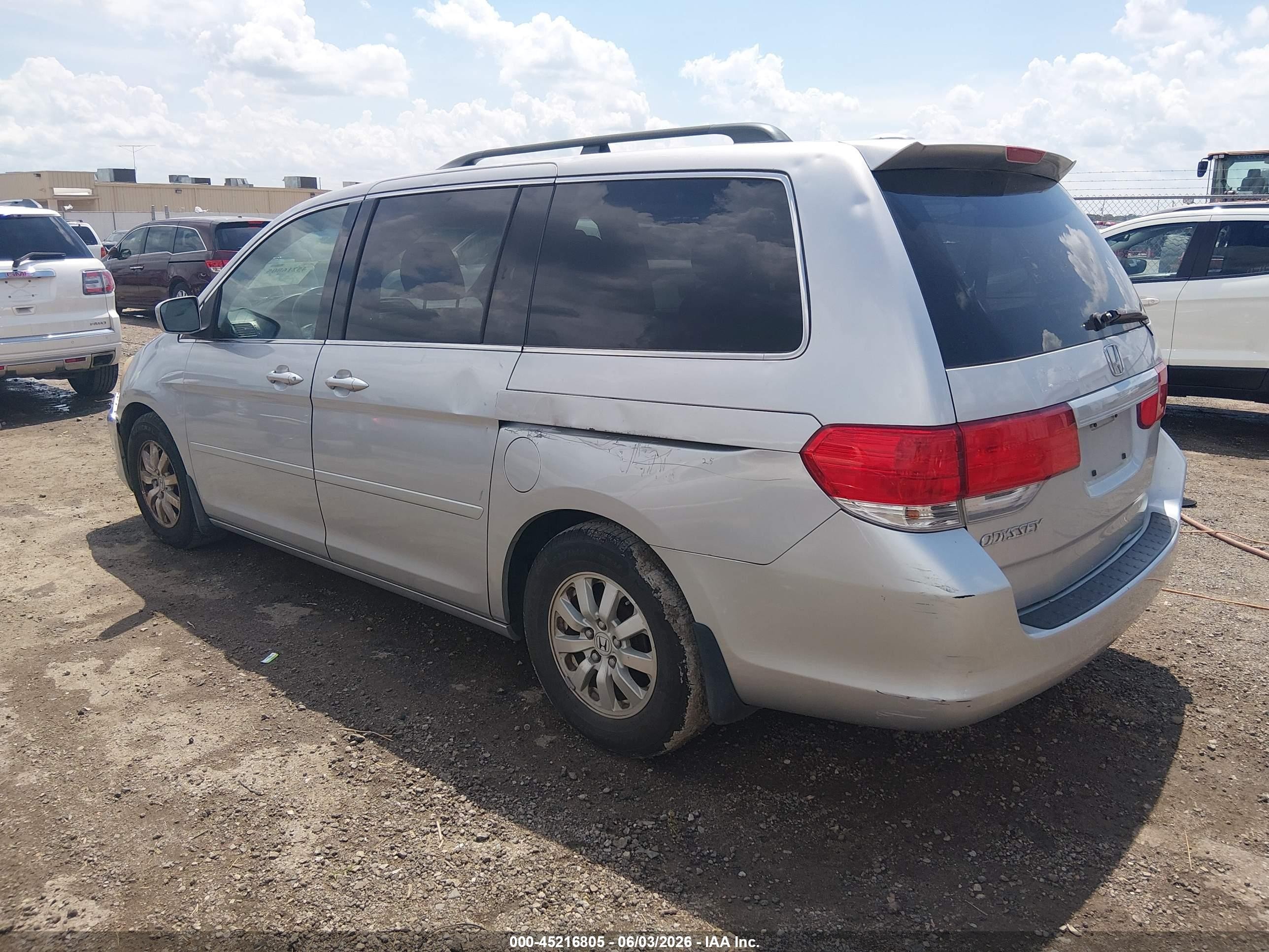 2010 Honda Odyssey Ex-l Silver vin: 5FNRL3H64AB080088