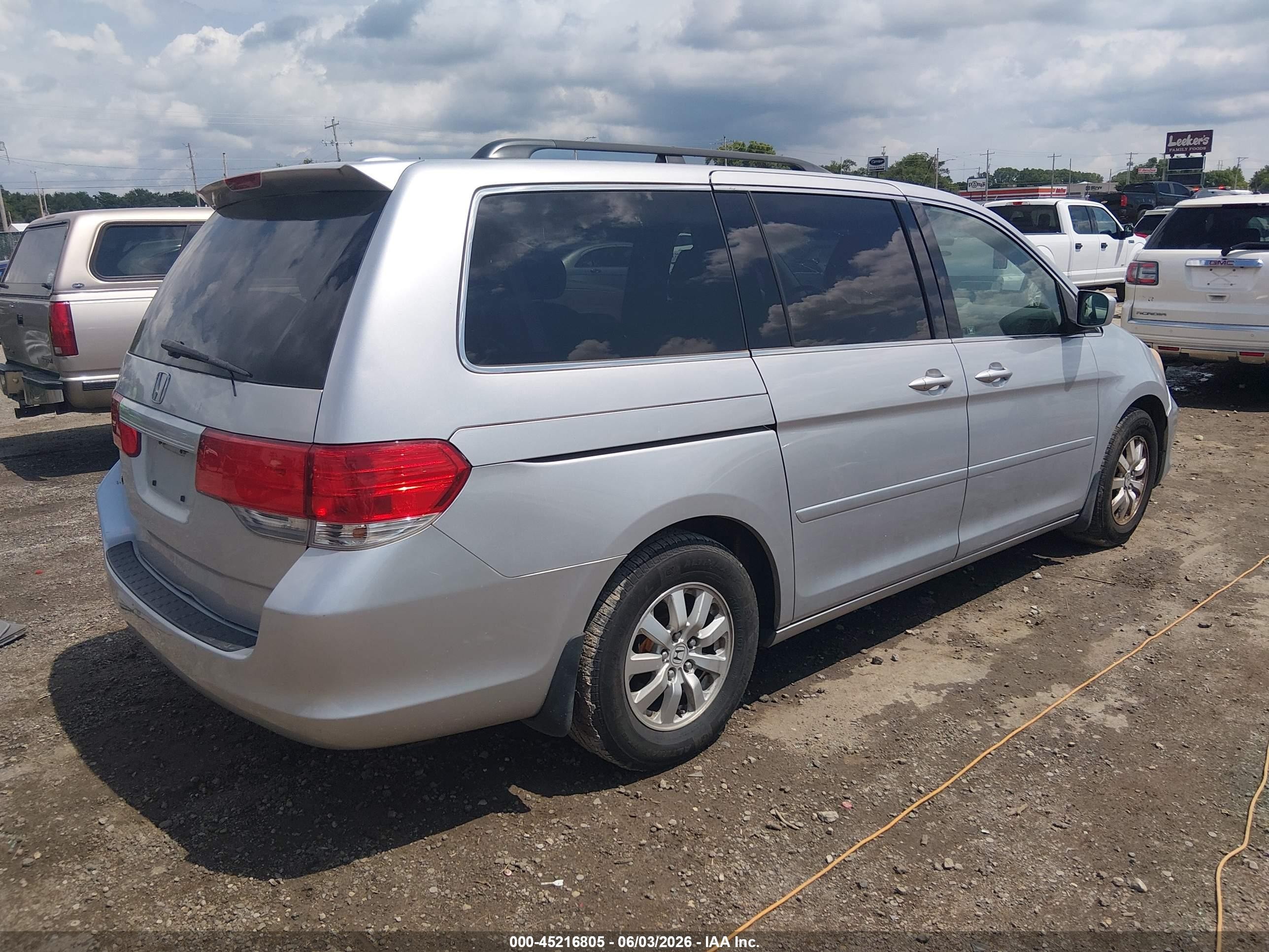 2010 Honda Odyssey Ex-l Silver vin: 5FNRL3H64AB080088