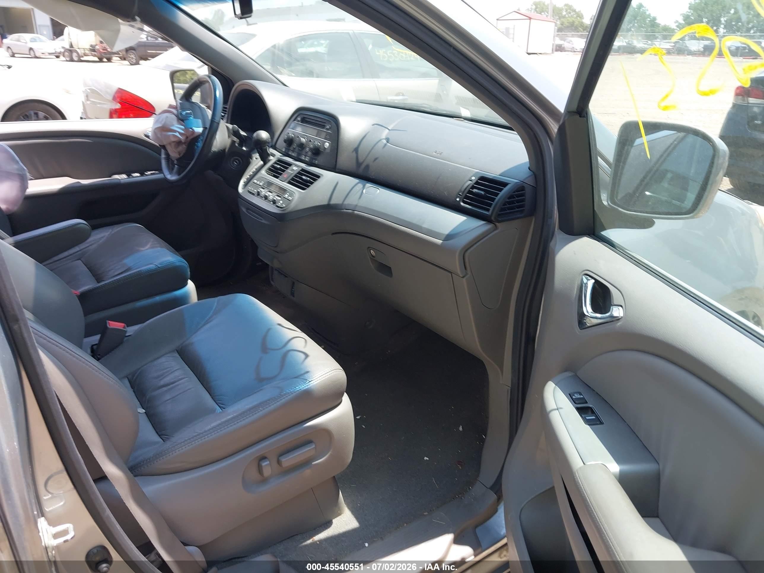 2010 Honda Odyssey Ex-l Light Blue vin: 5FNRL3H64AB085369