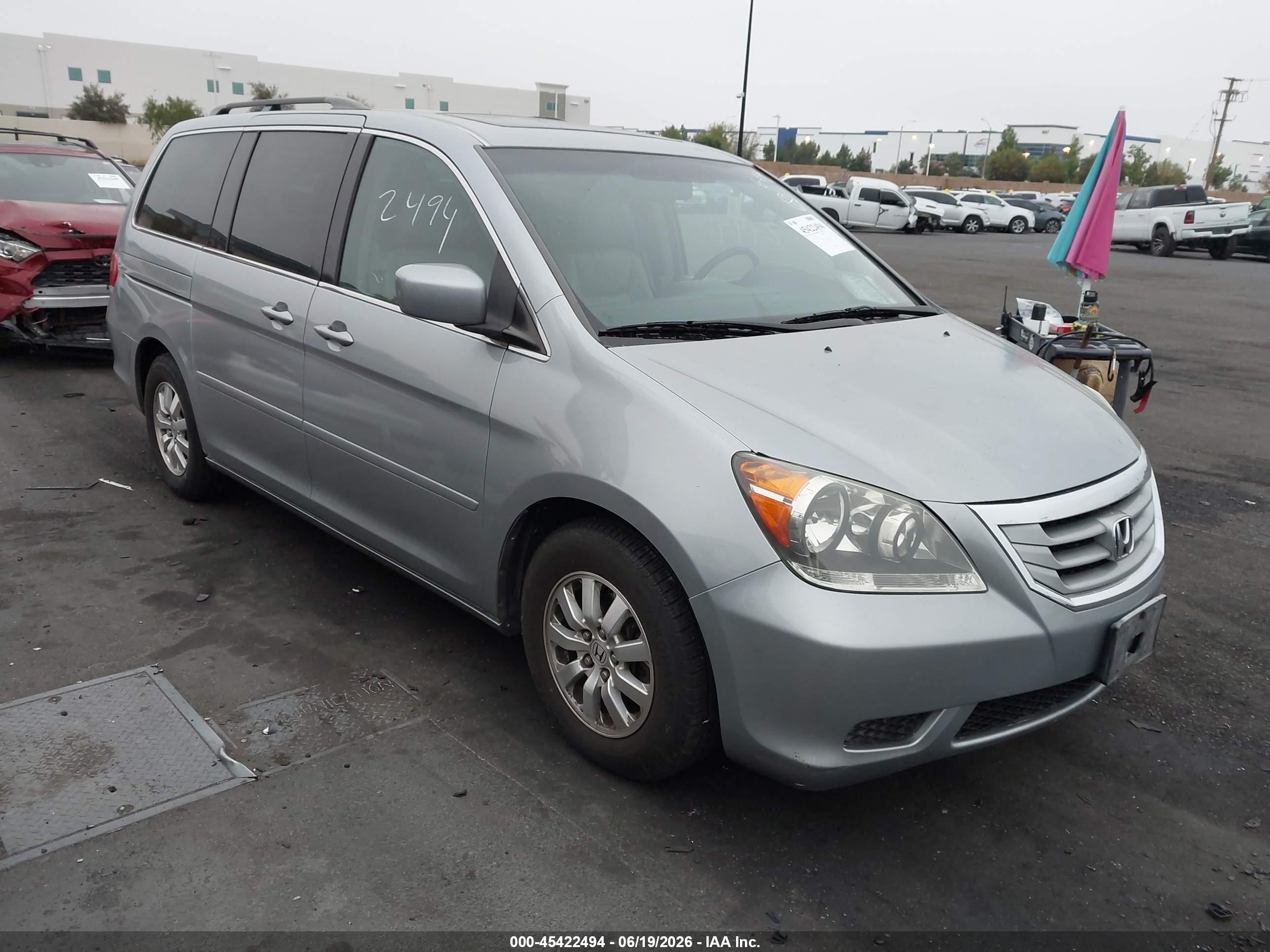 2010 Honda Odyssey Ex-l Silver vin: 5FNRL3H64AB091222