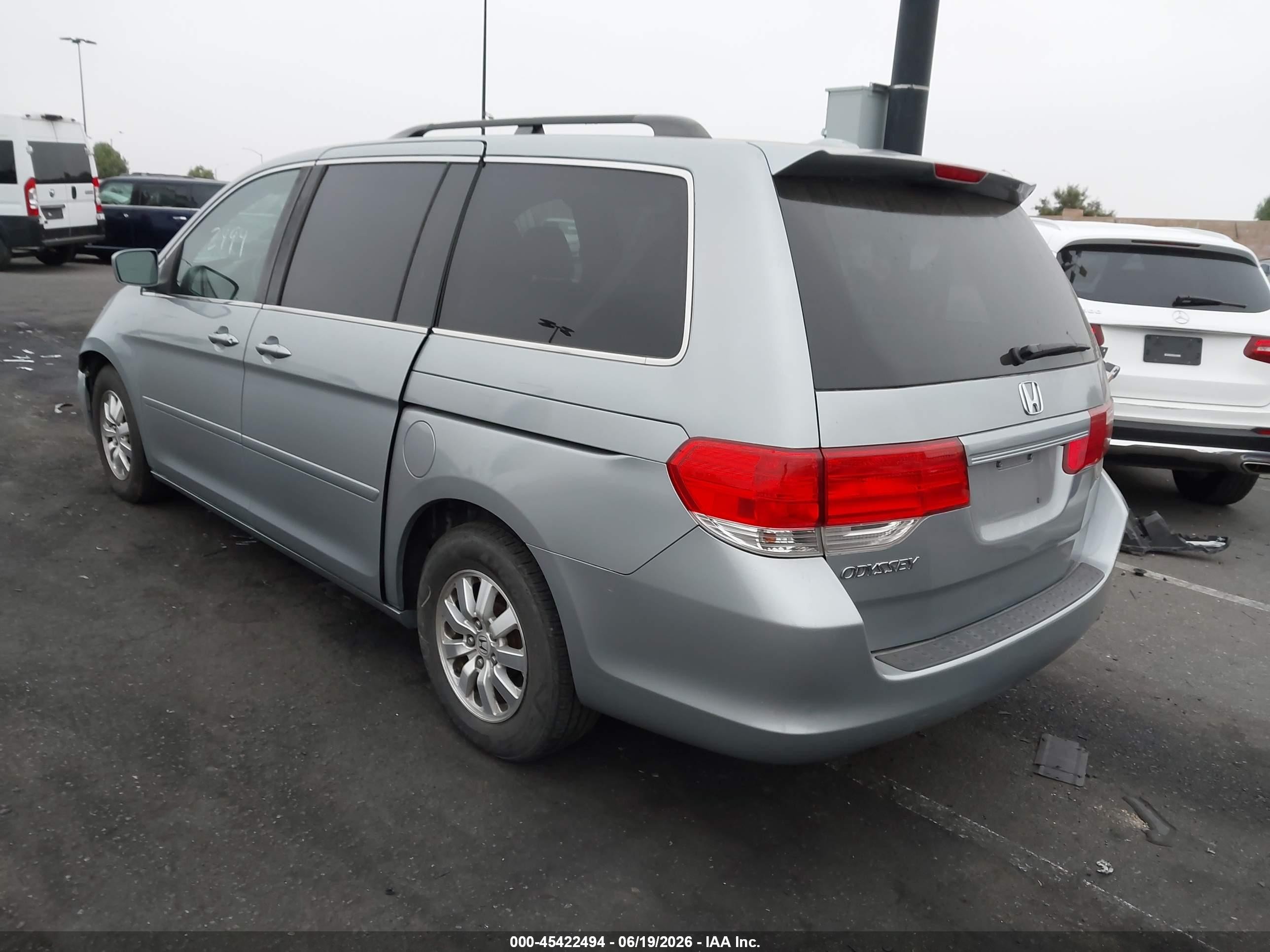 2010 Honda Odyssey Ex-l Silver vin: 5FNRL3H64AB091222