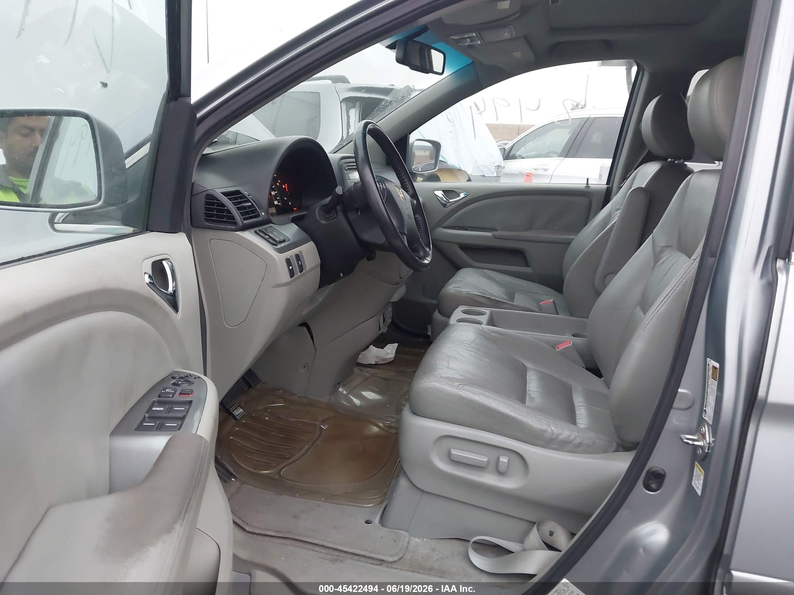 2010 Honda Odyssey Ex-l Silver vin: 5FNRL3H64AB091222