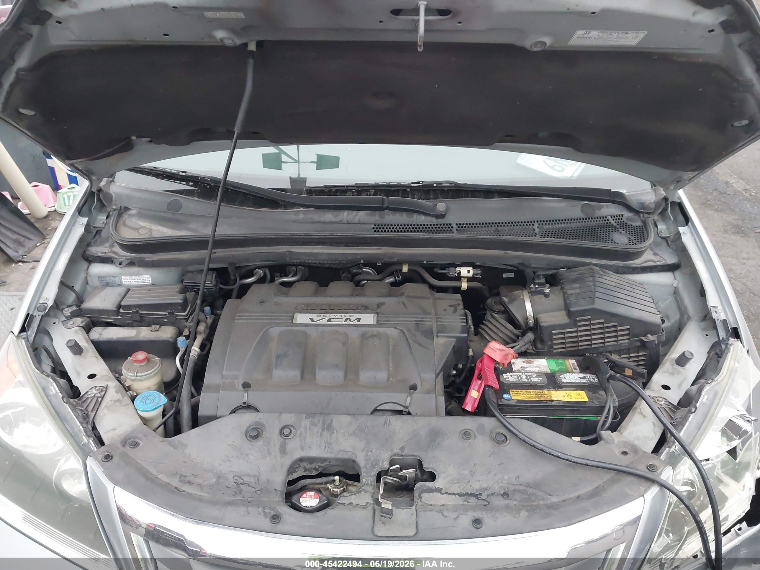 2010 Honda Odyssey Ex-l Silver vin: 5FNRL3H64AB091222