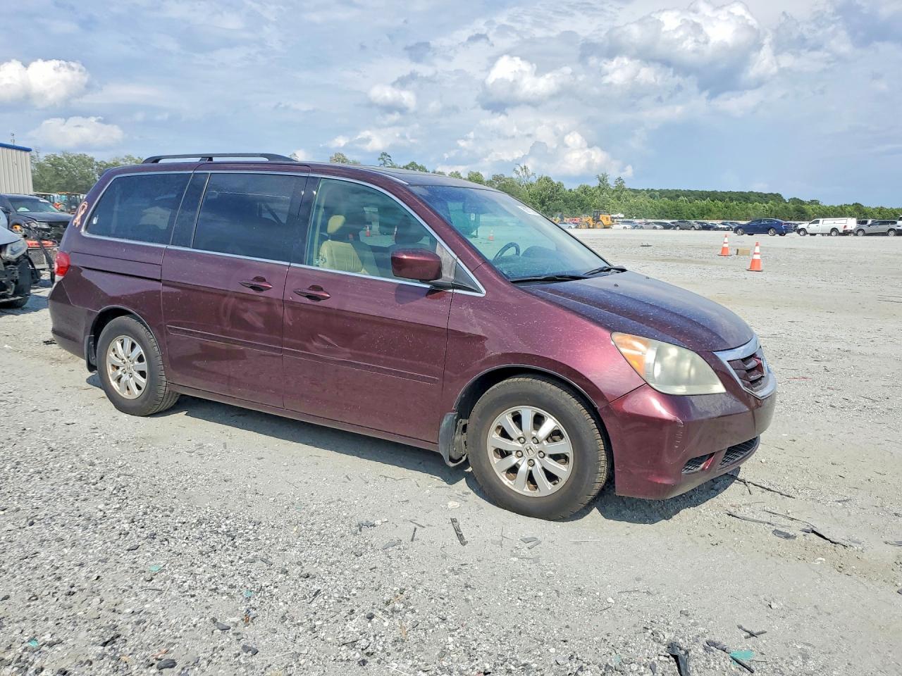 2010 Honda Odyssey Exl Burgundy vin: 5FNRL3H65AB020725