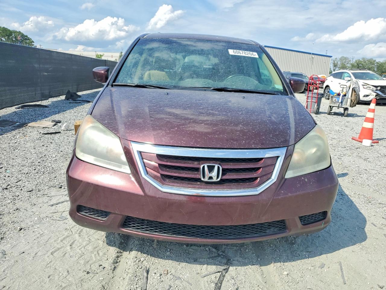 2010 Honda Odyssey Exl Burgundy vin: 5FNRL3H65AB020725