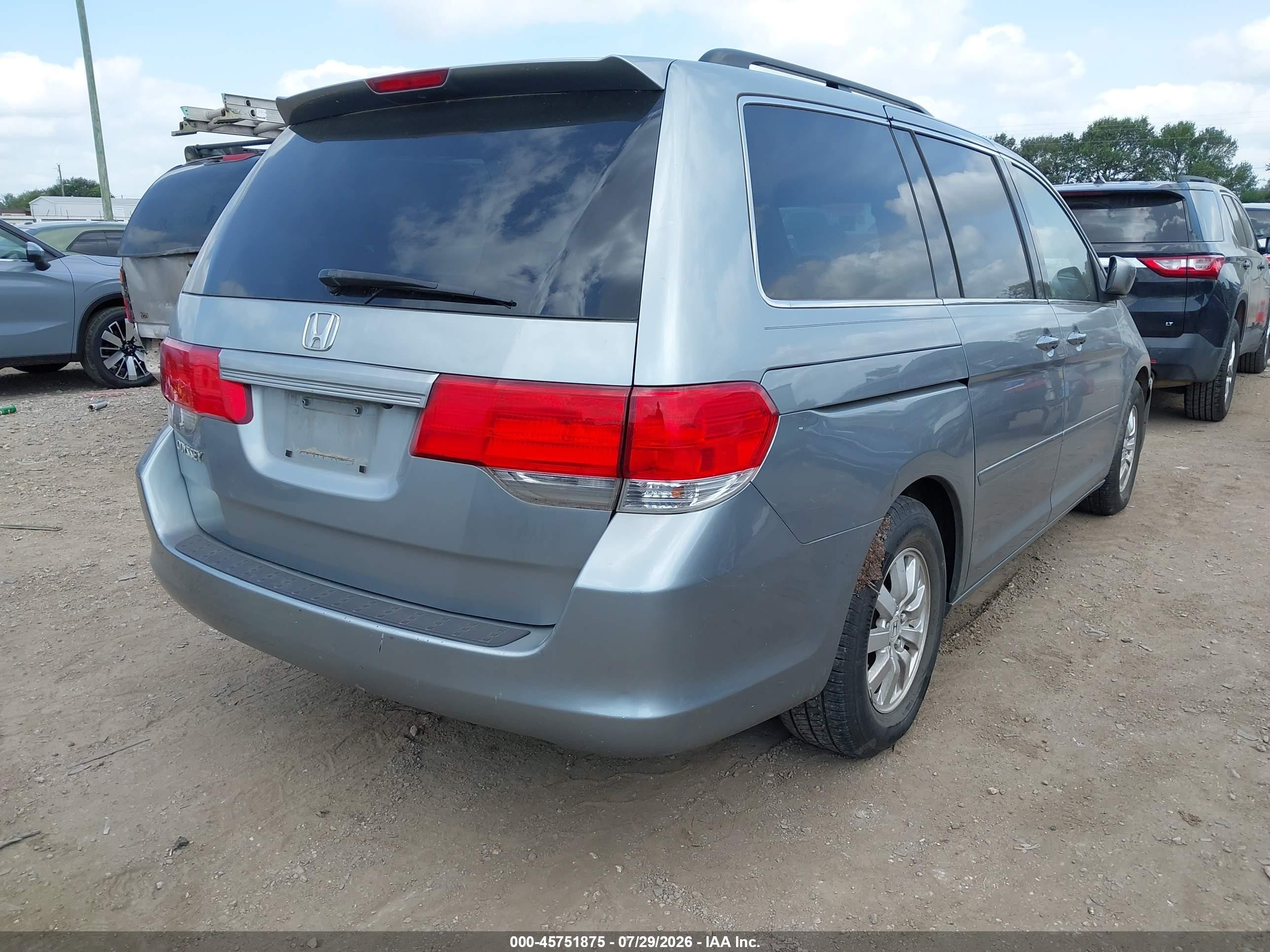 2010 Honda Odyssey Ex-l Silver vin: 5FNRL3H65AB032597