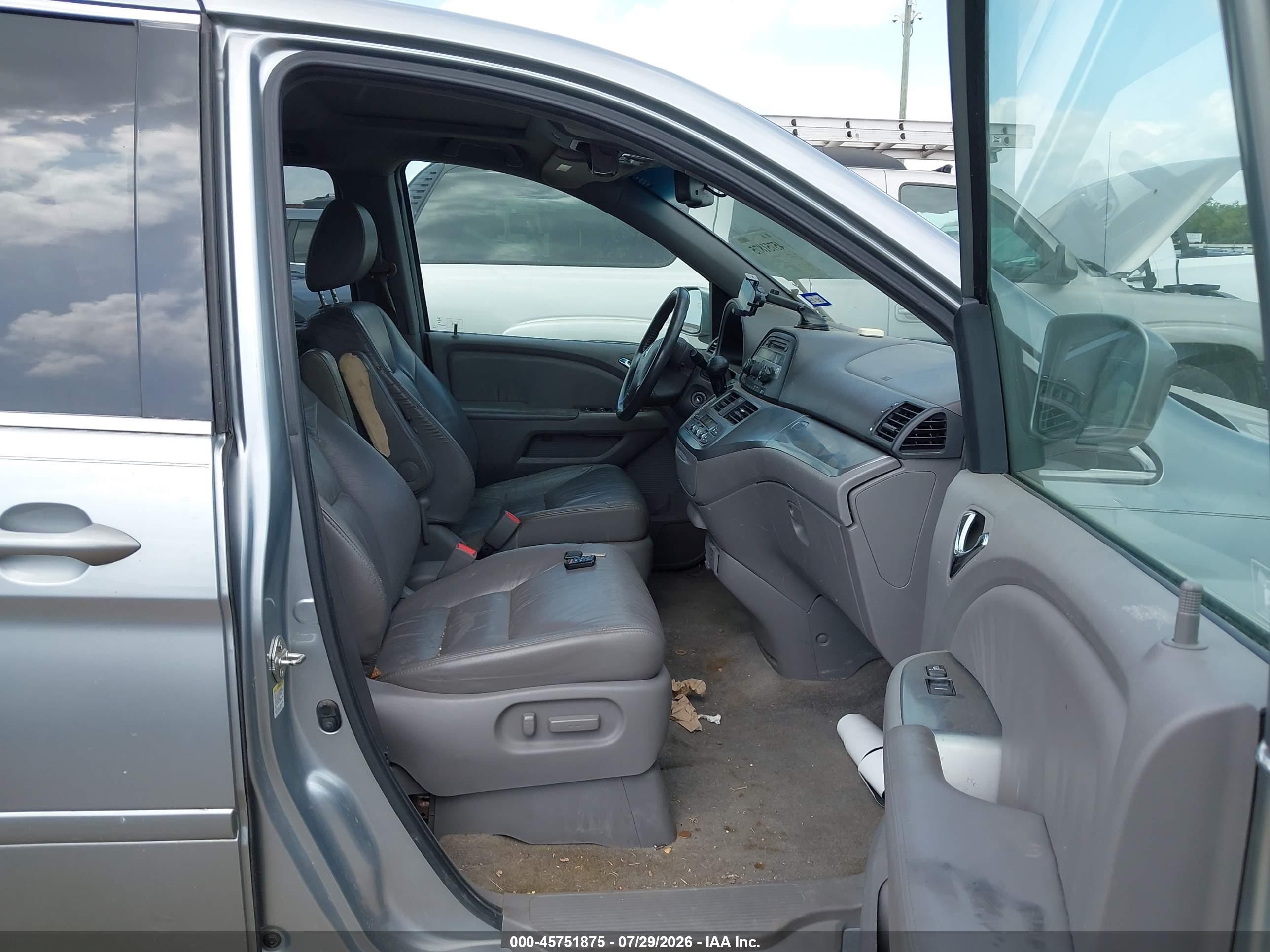 2010 Honda Odyssey Ex-l Silver vin: 5FNRL3H65AB032597