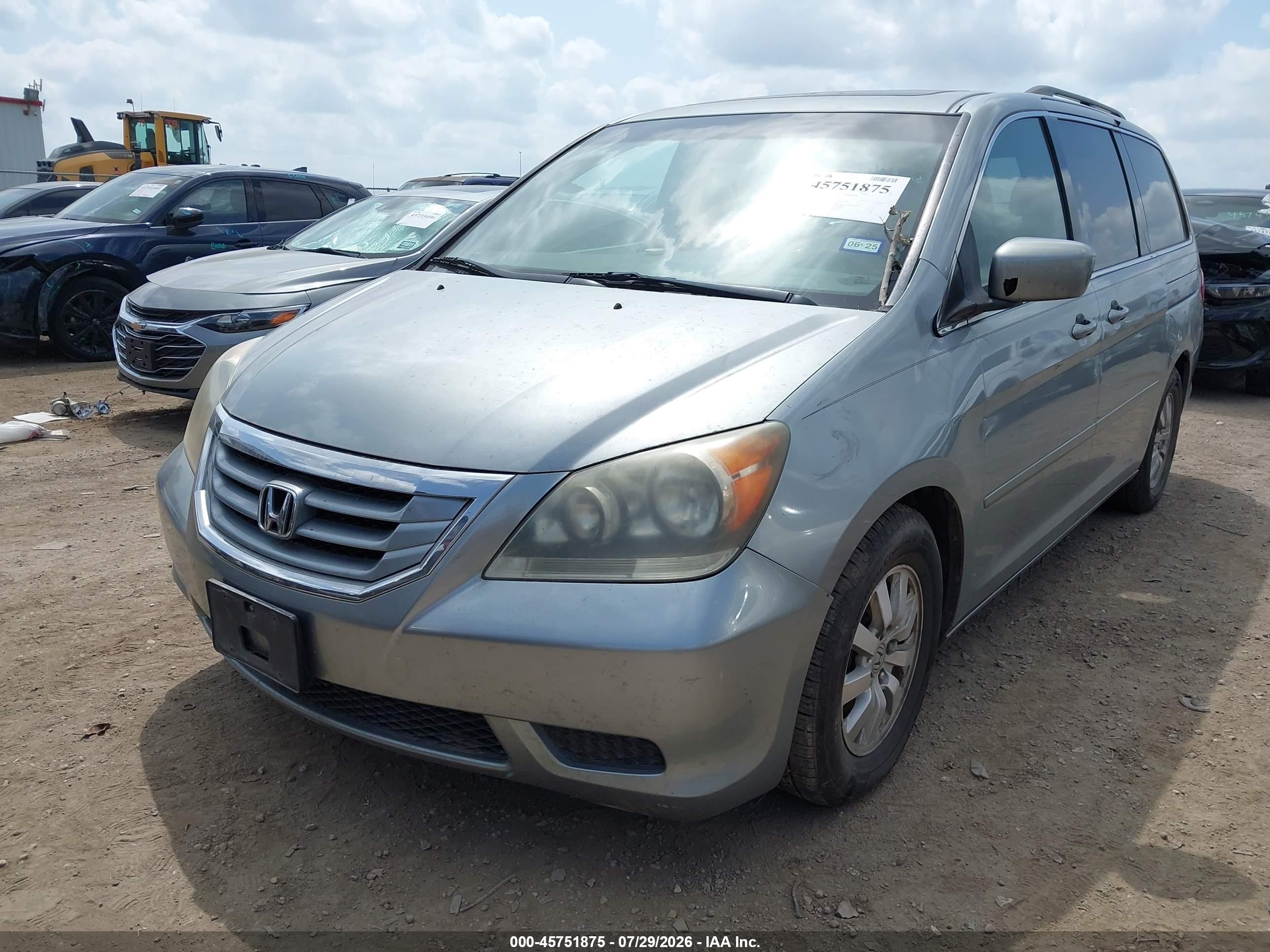 2010 Honda Odyssey Ex-l Silver vin: 5FNRL3H65AB032597