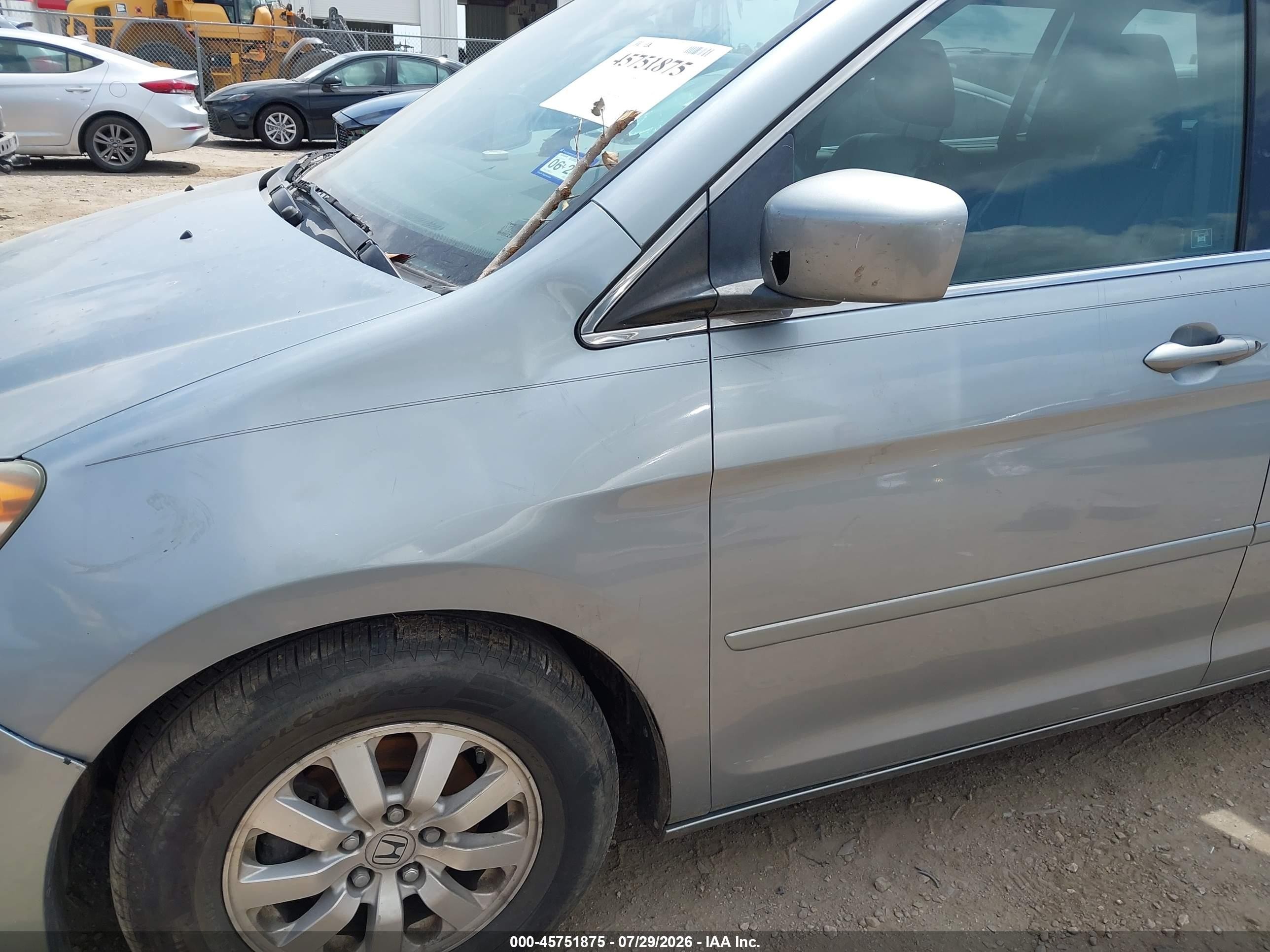 2010 Honda Odyssey Ex-l Silver vin: 5FNRL3H65AB032597