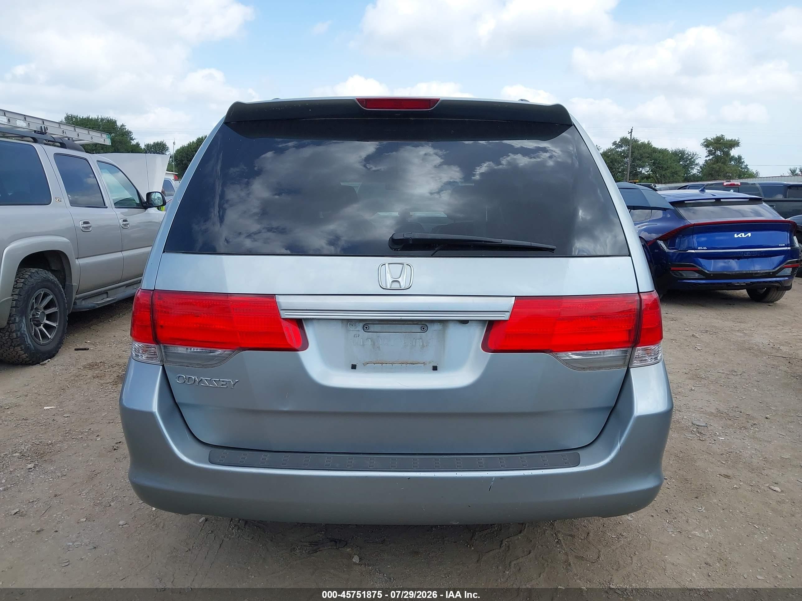 2010 Honda Odyssey Ex-l Silver vin: 5FNRL3H65AB032597