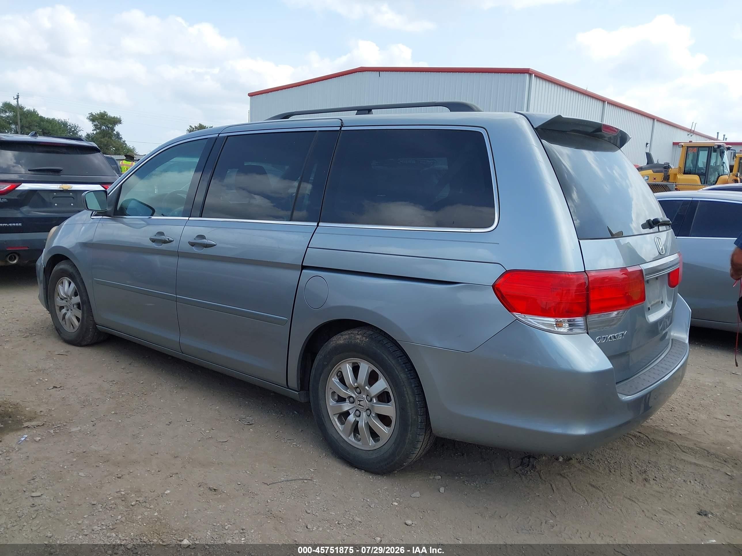 2010 Honda Odyssey Ex-l Silver vin: 5FNRL3H65AB032597