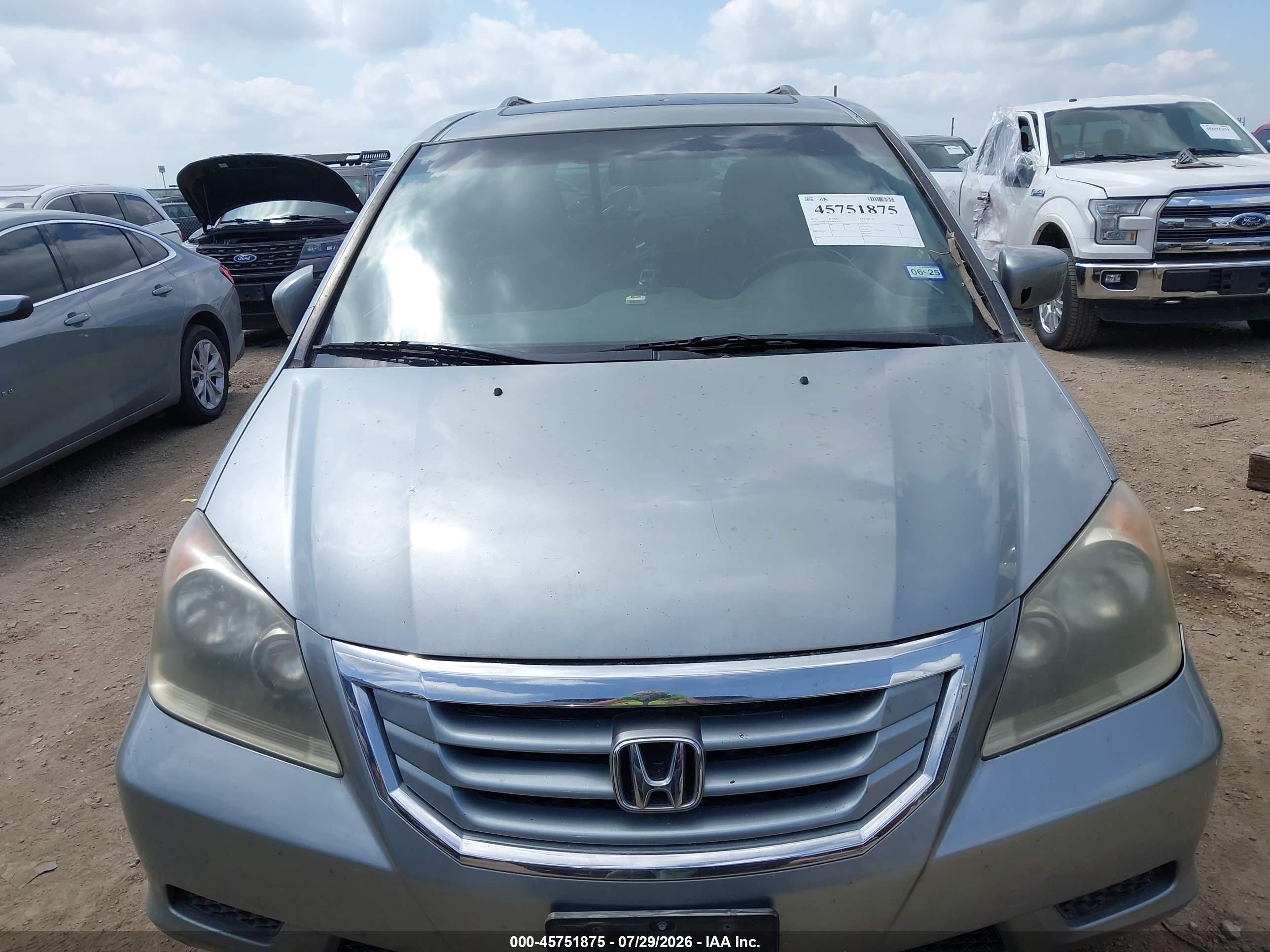 2010 Honda Odyssey Ex-l Silver vin: 5FNRL3H65AB032597