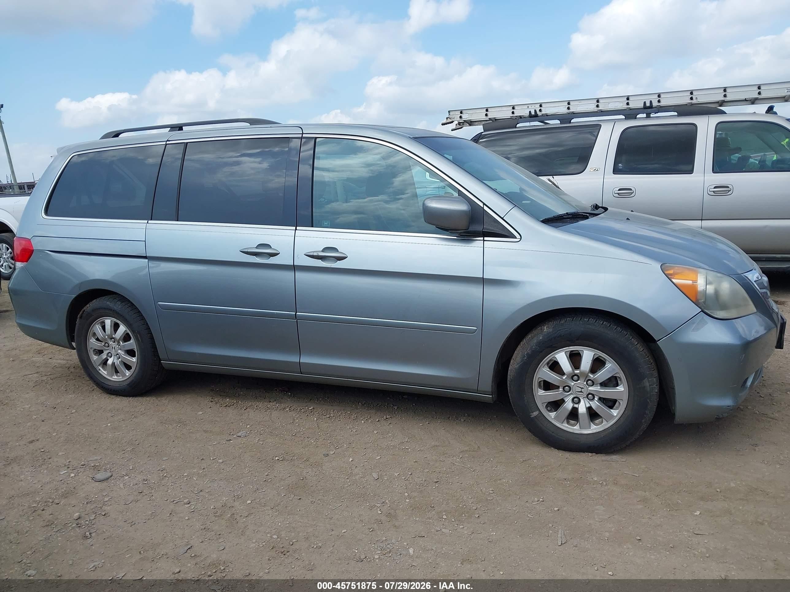 2010 Honda Odyssey Ex-l Silver vin: 5FNRL3H65AB032597