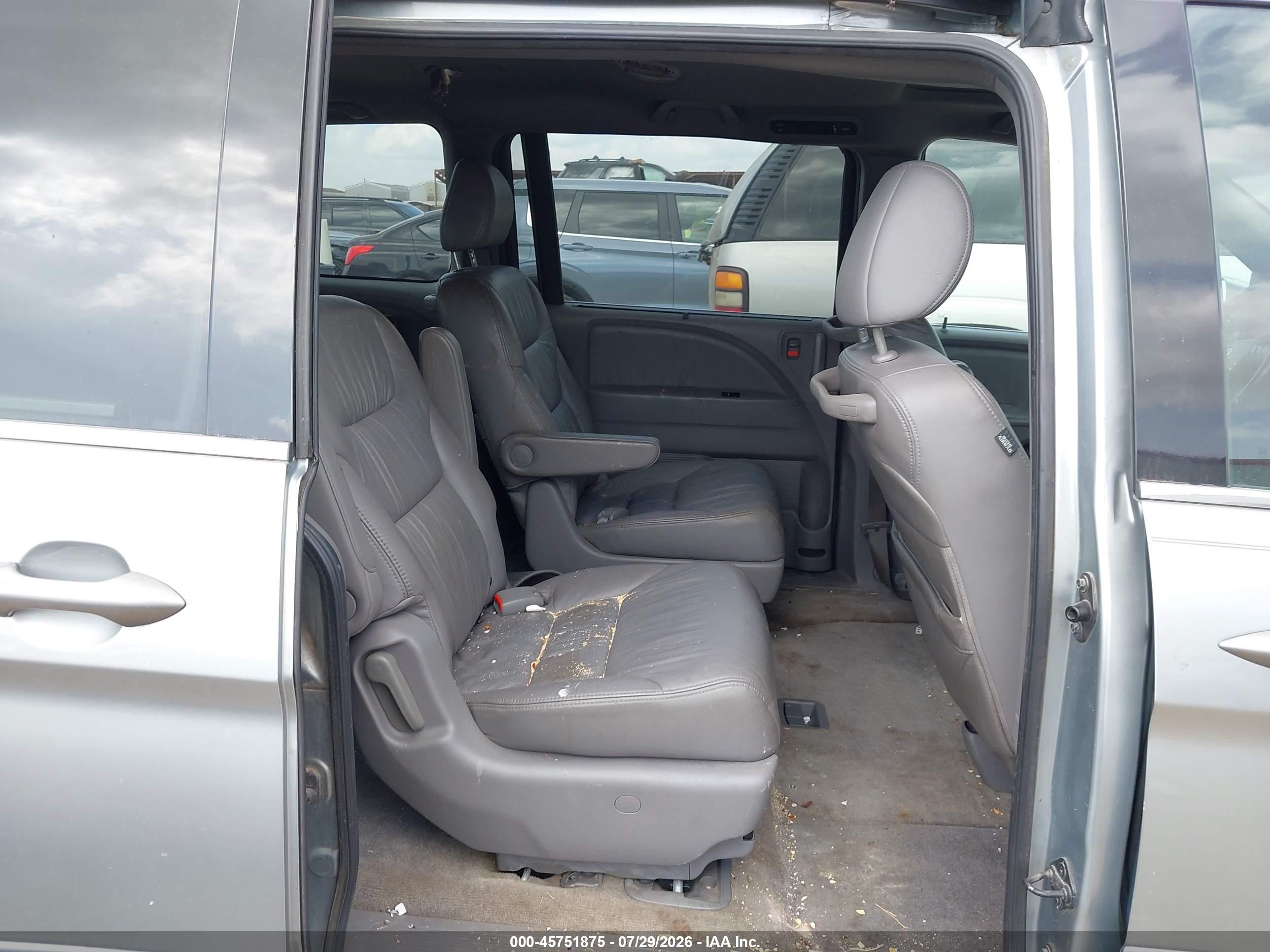 2010 Honda Odyssey Ex-l Silver vin: 5FNRL3H65AB032597