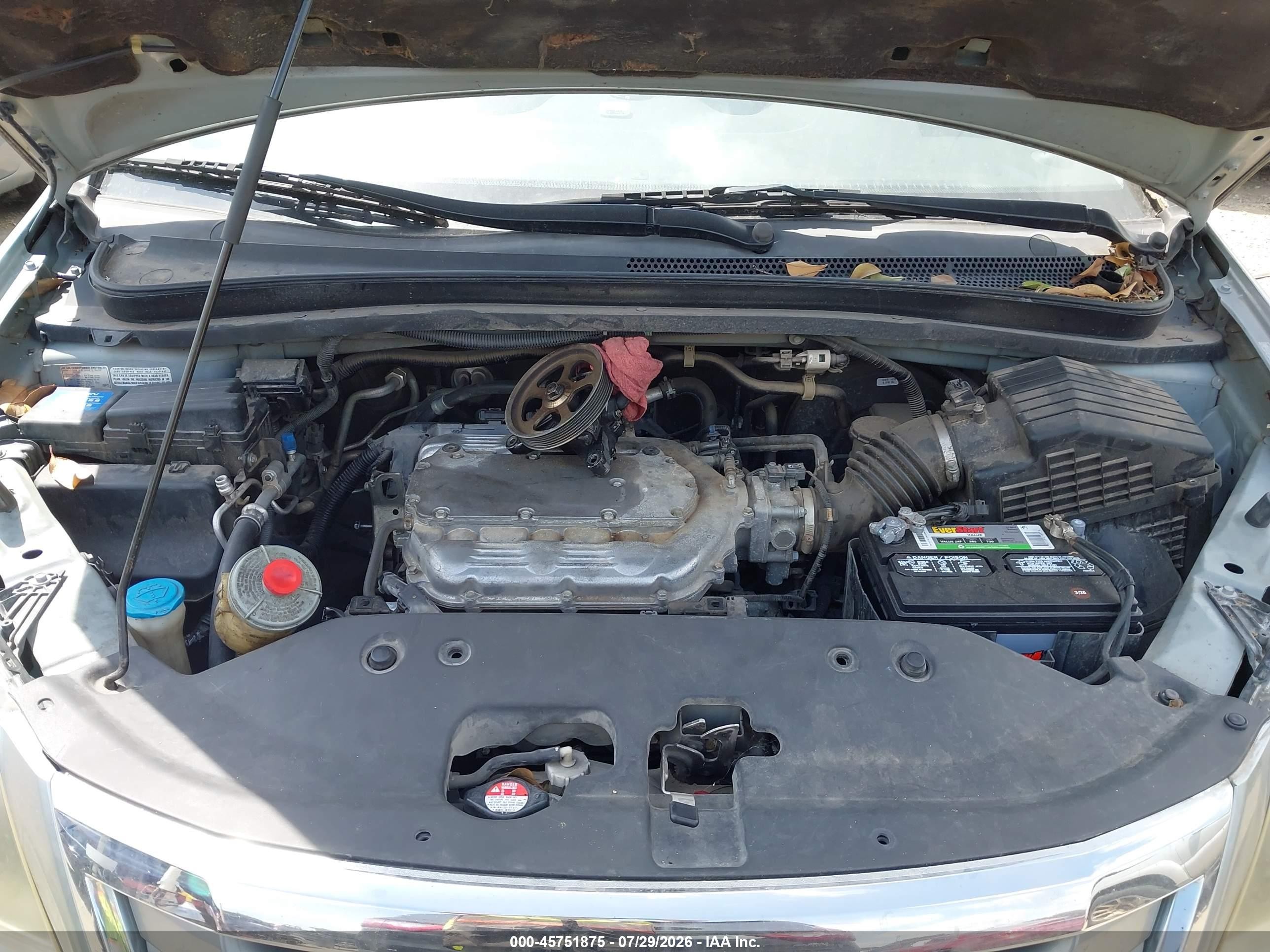 2010 Honda Odyssey Ex-l Silver vin: 5FNRL3H65AB032597