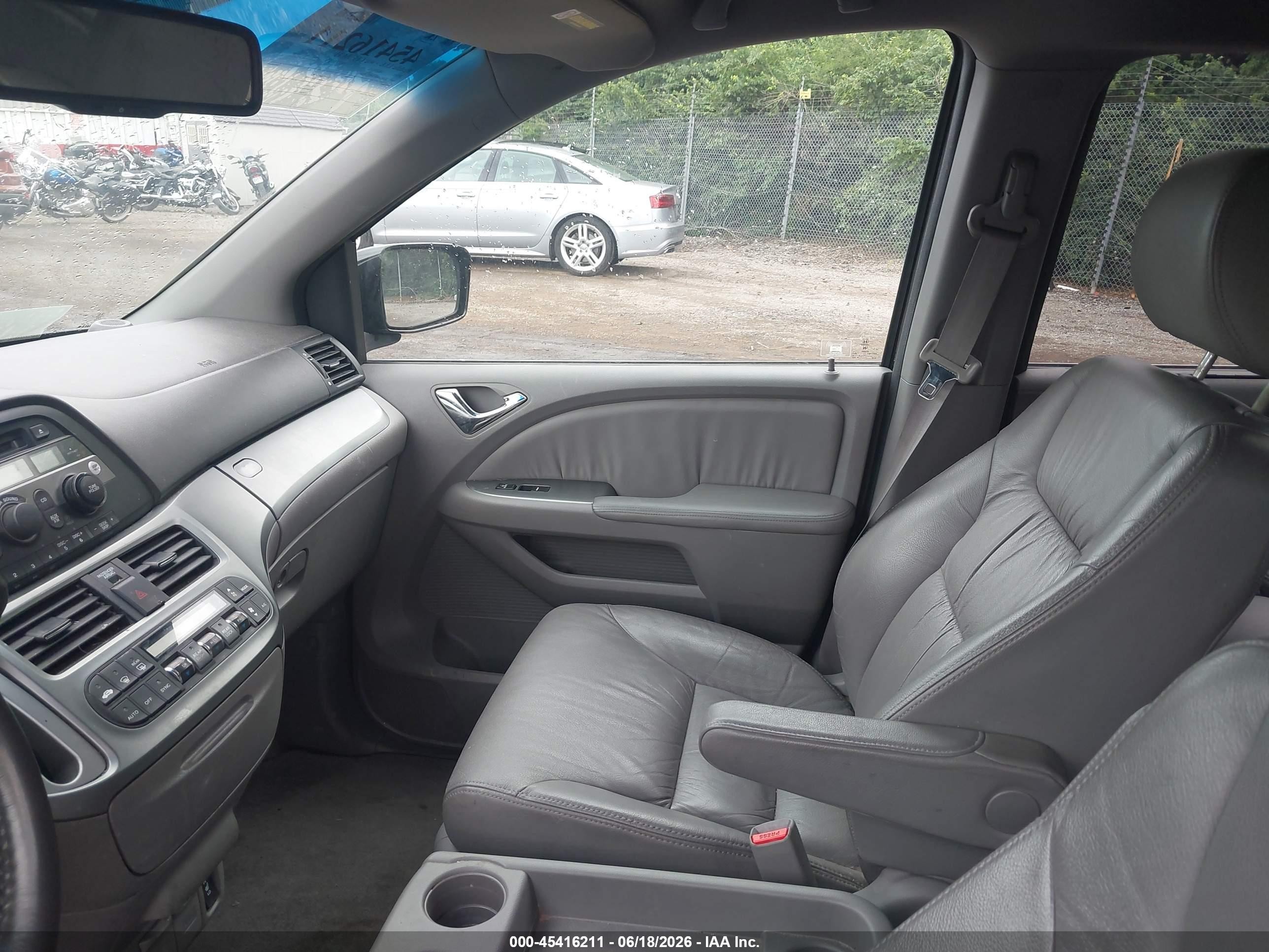 2010 Honda Odyssey Ex-l Black vin: 5FNRL3H65AB034950