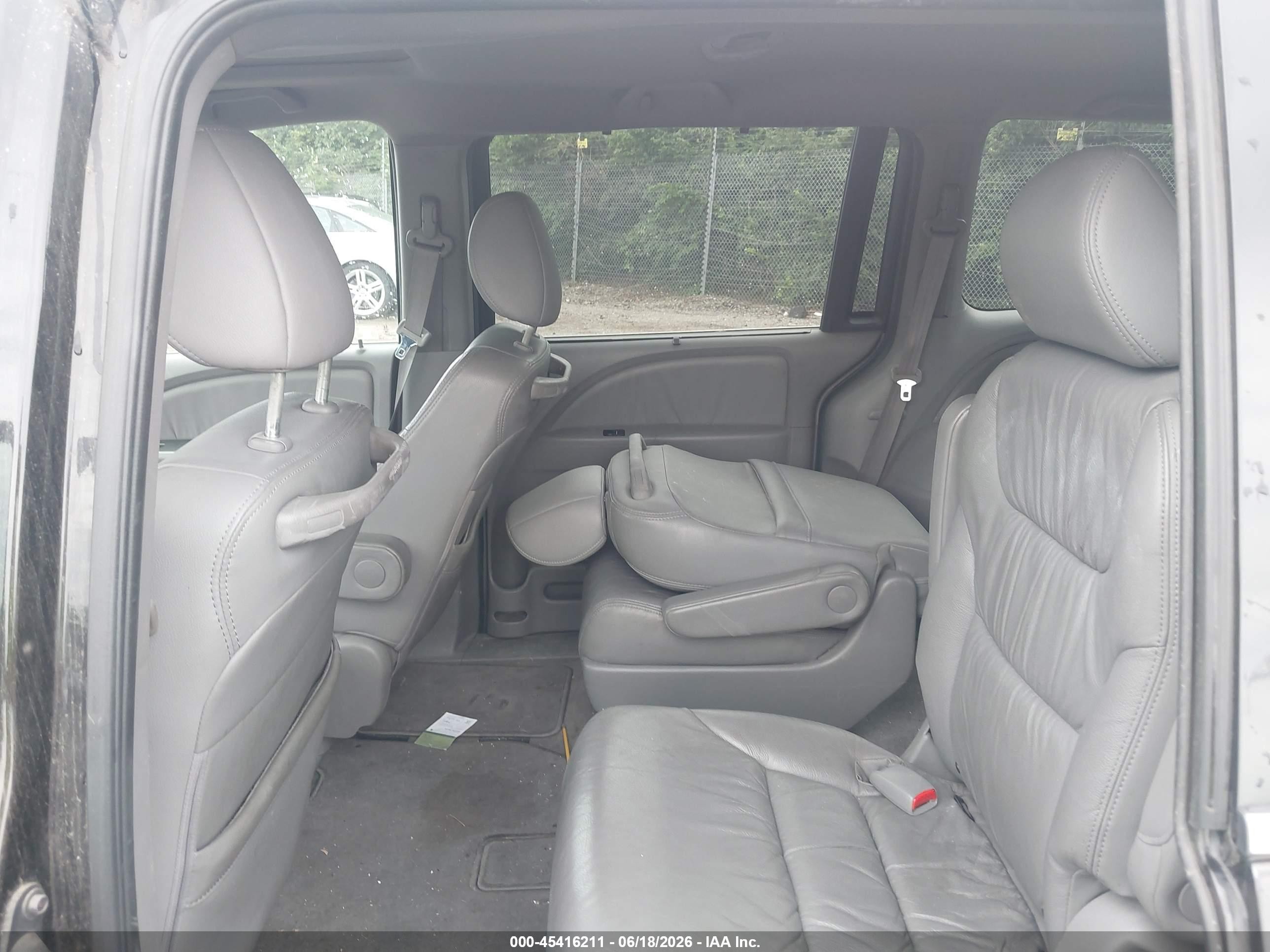2010 Honda Odyssey Ex-l Black vin: 5FNRL3H65AB034950