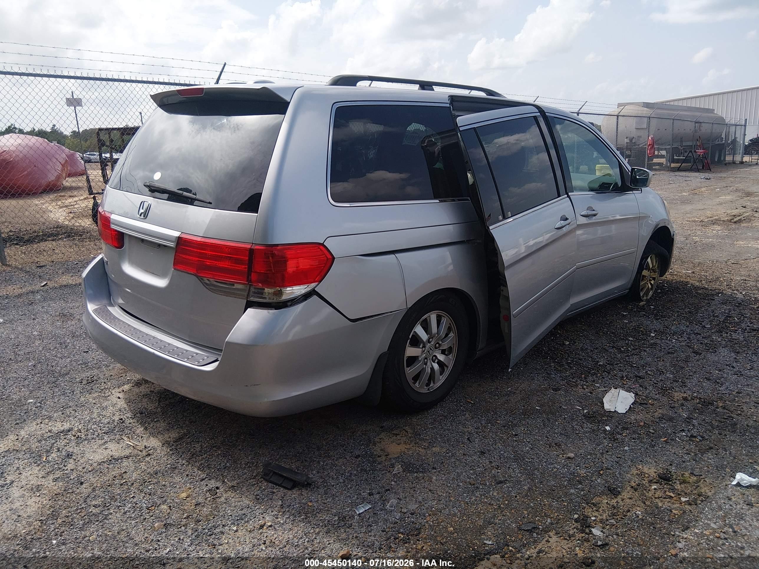 2010 Honda Odyssey Ex-l Silver vin: 5FNRL3H65AB035418