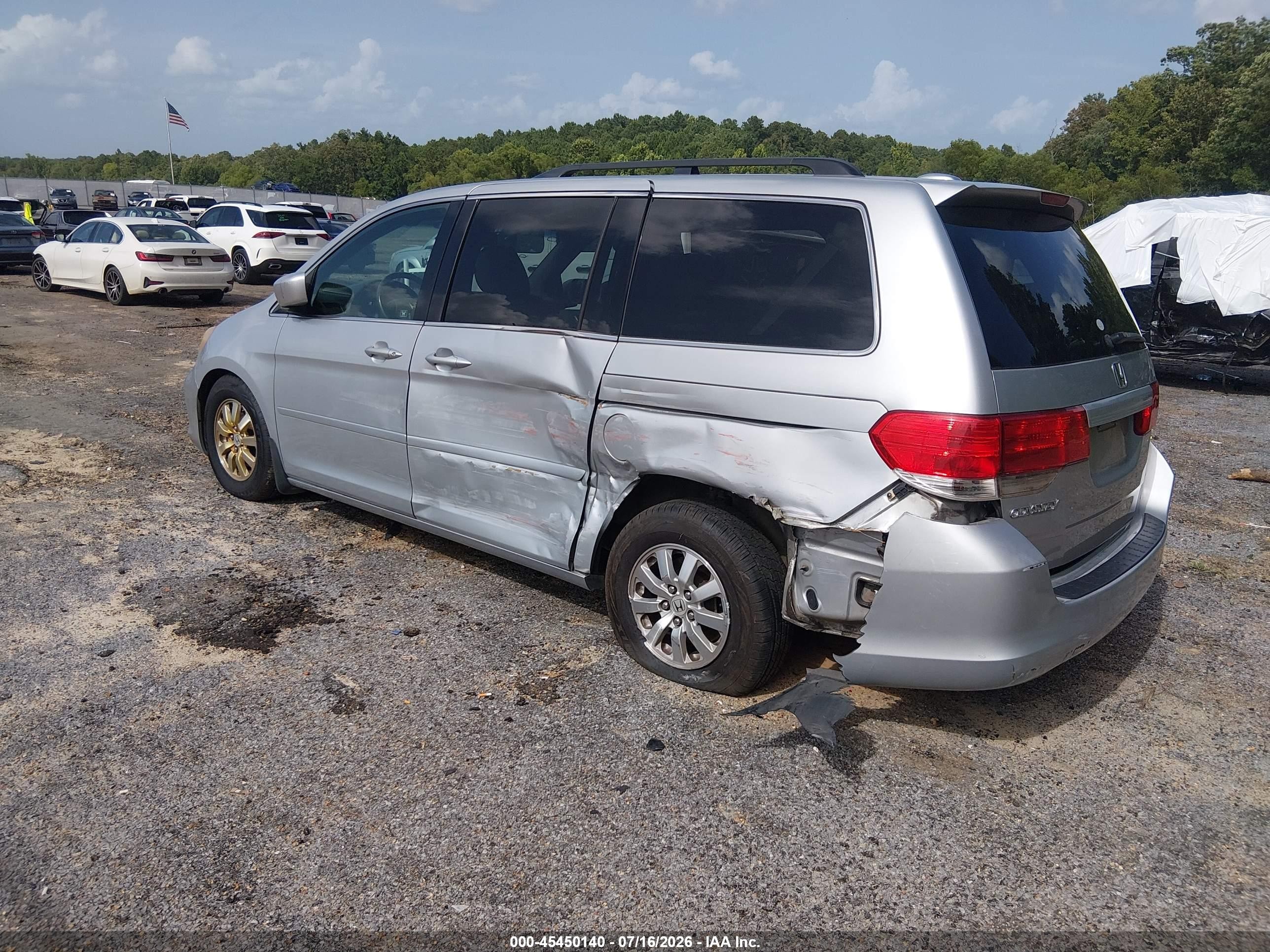 2010 Honda Odyssey Ex-l Silver vin: 5FNRL3H65AB035418