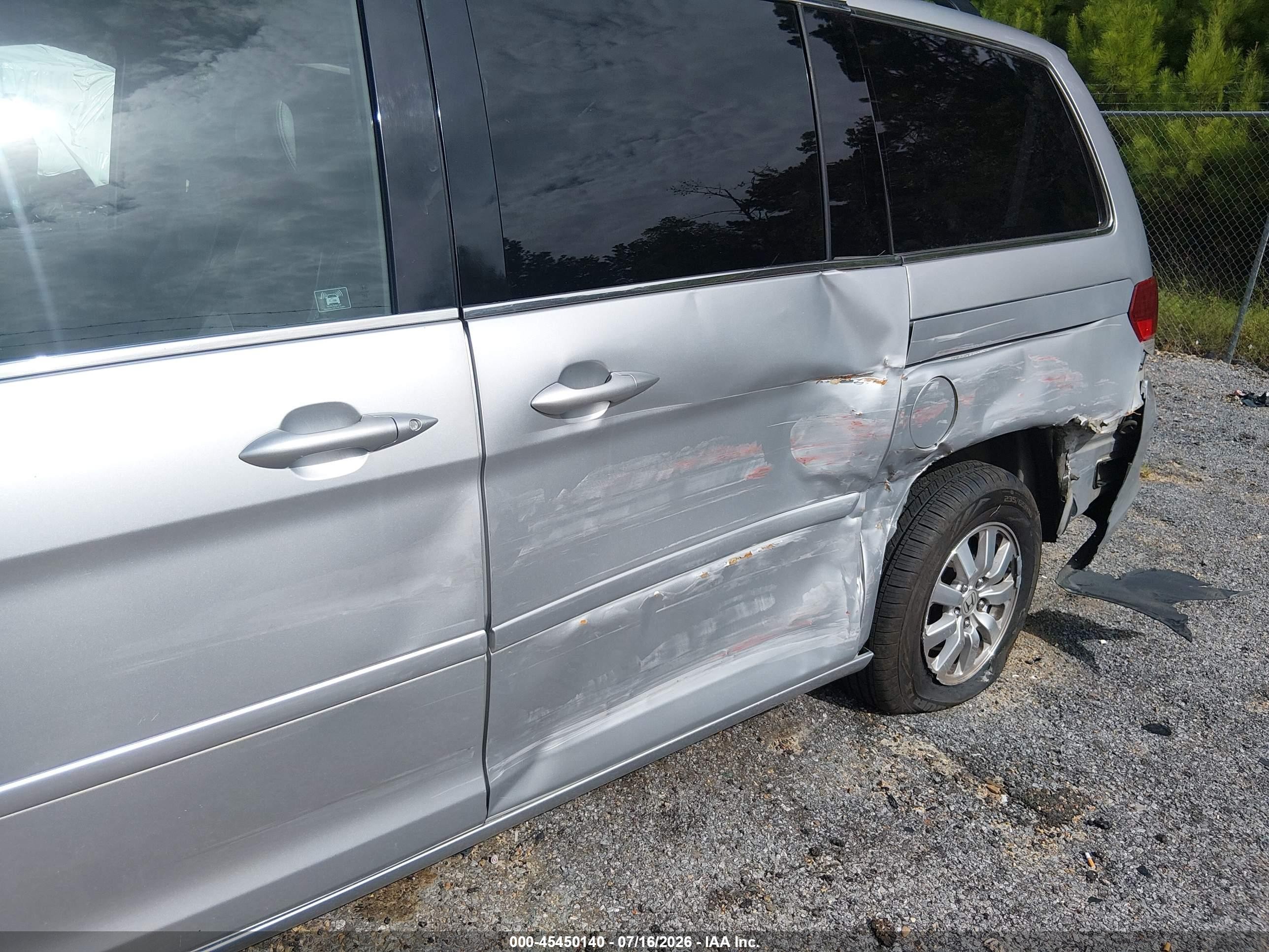 2010 Honda Odyssey Ex-l Silver vin: 5FNRL3H65AB035418