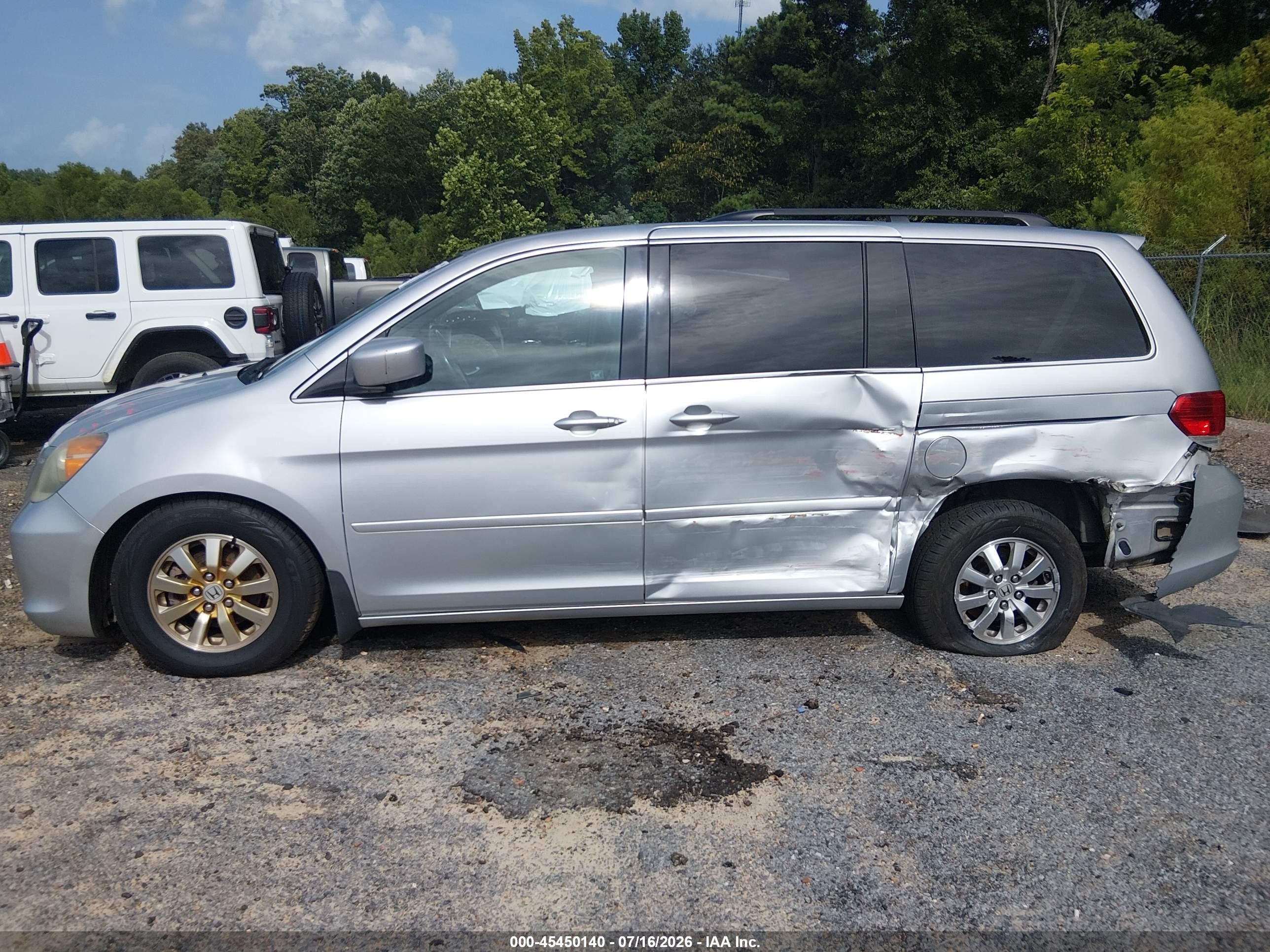 2010 Honda Odyssey Ex-l Silver vin: 5FNRL3H65AB035418